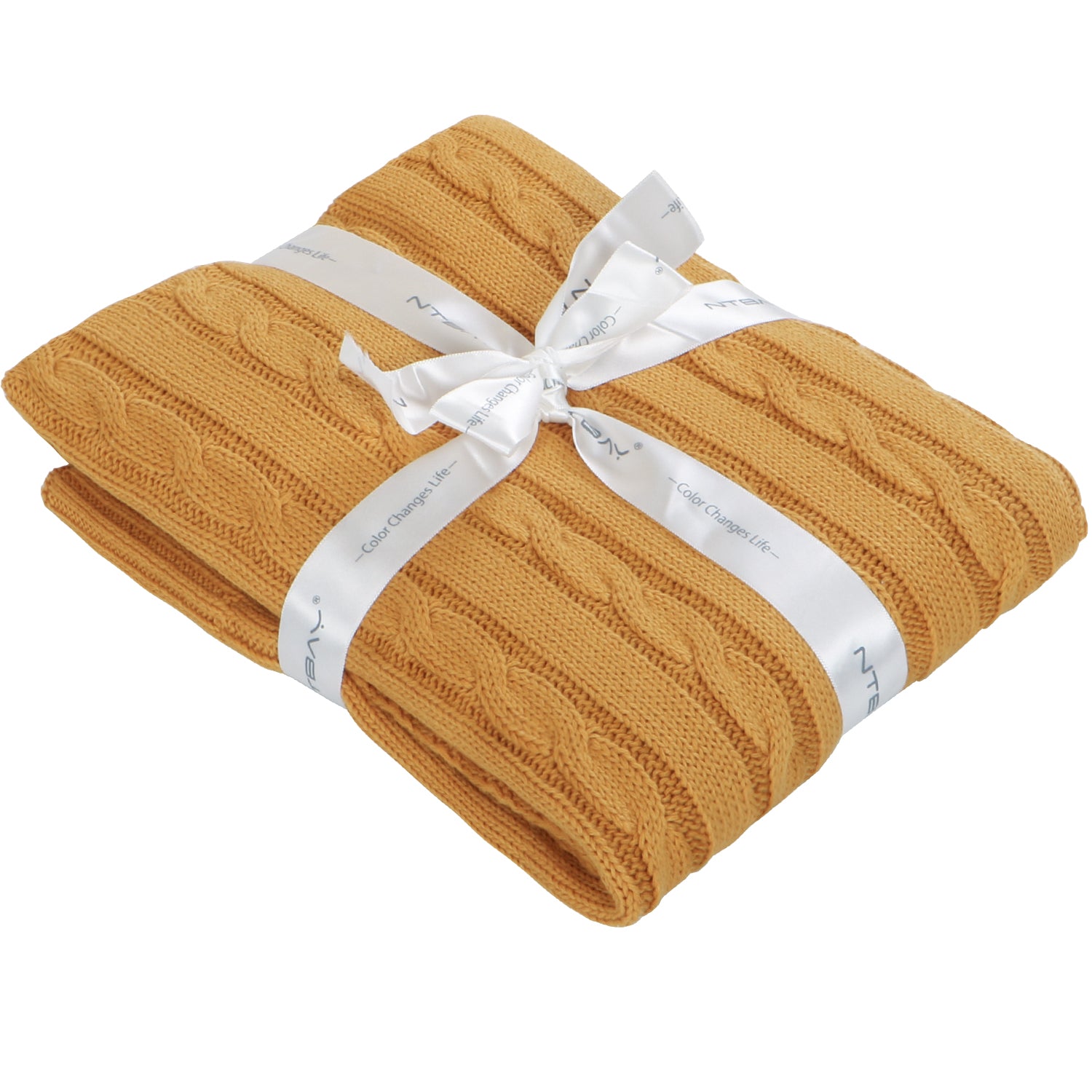 30"x40" Cotton Cable Knit Toddler Blanket