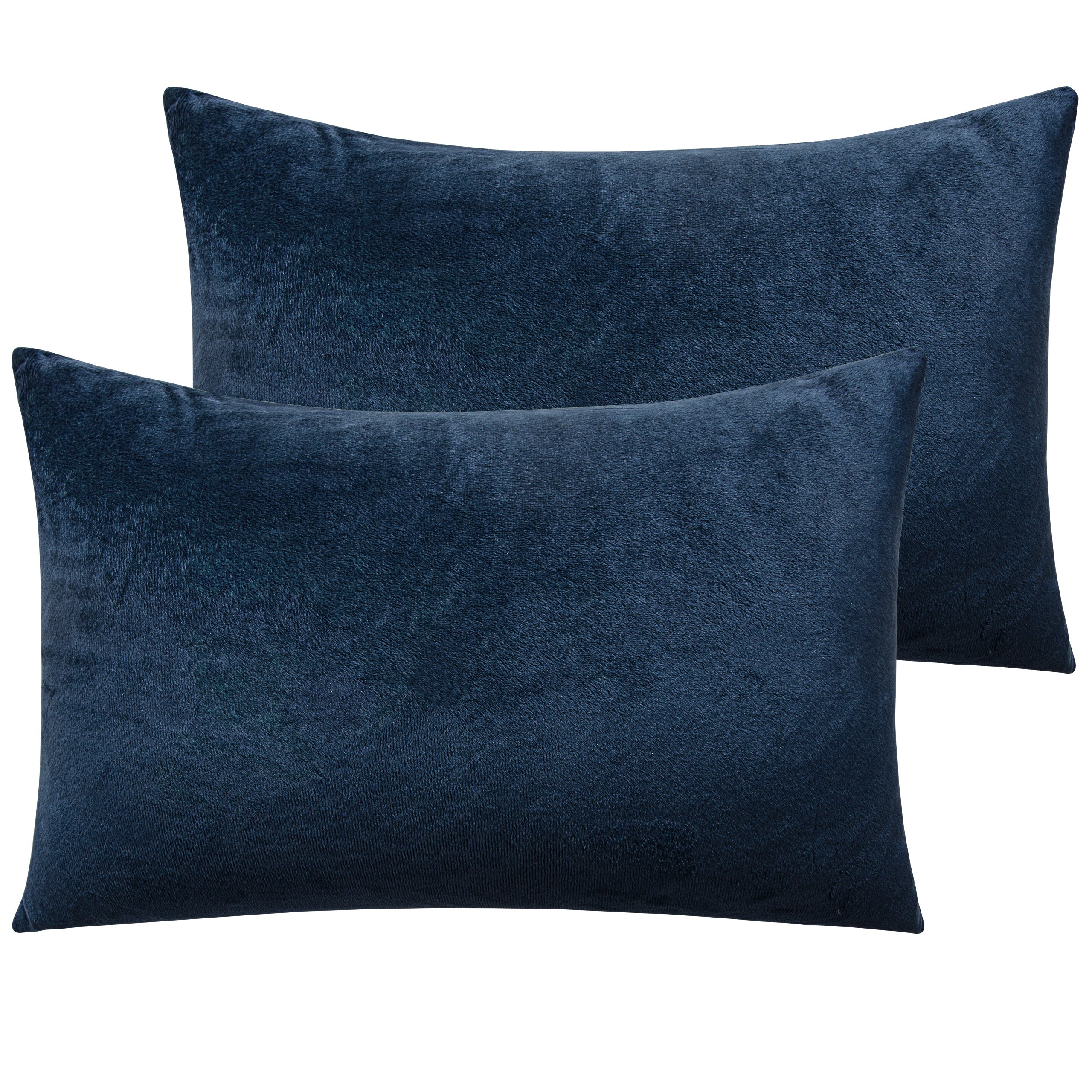 2 Pack Velvet Ultra Cozy Pillowcases with Zipper
