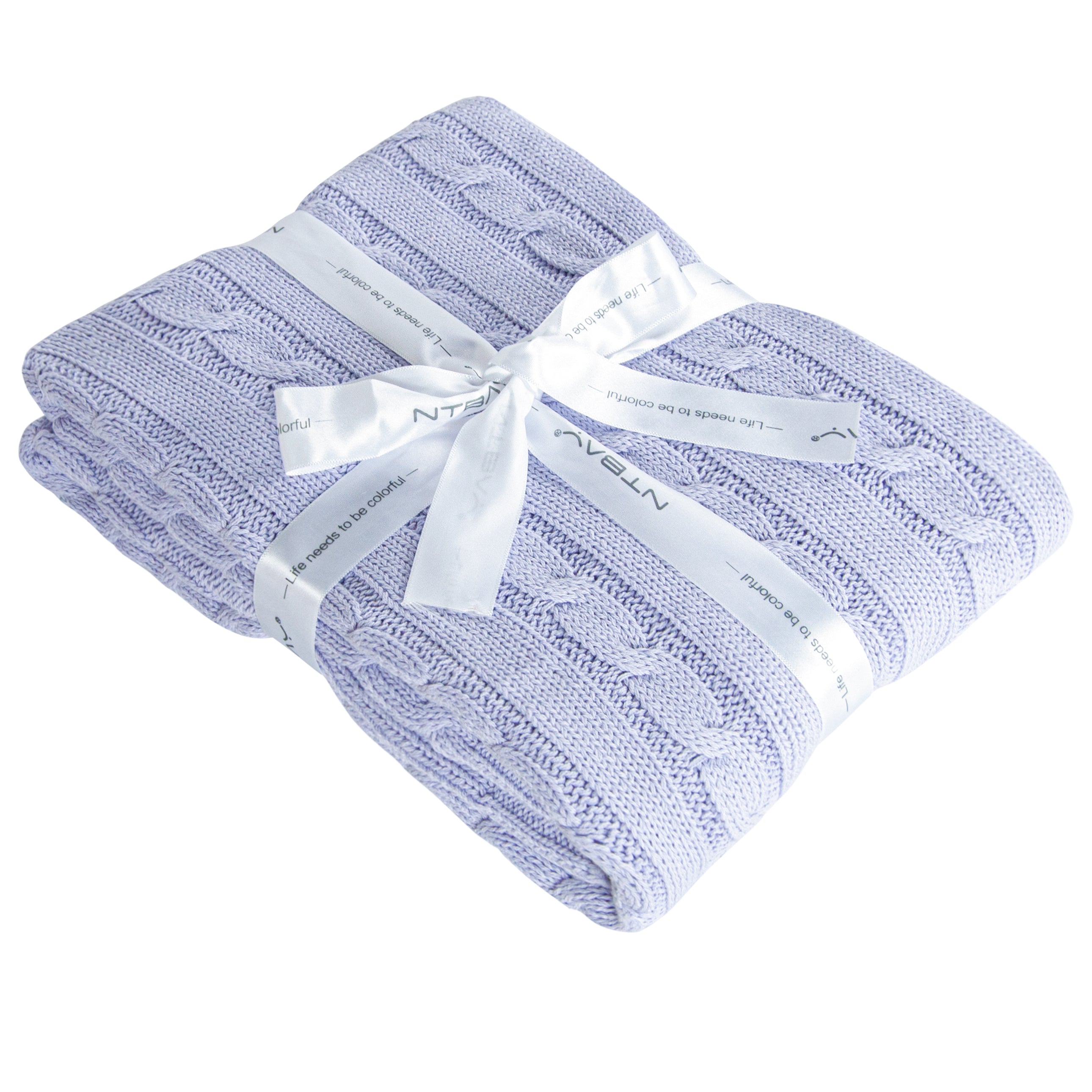 30"x40" Cotton Cable Knit Toddler Blanket