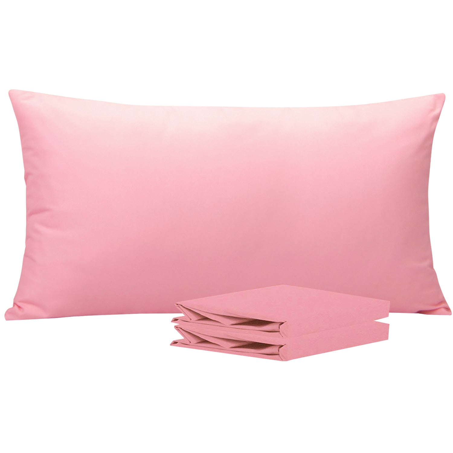 2 Pack Brushed Microfiber Pillowcases with Envelope Closure
