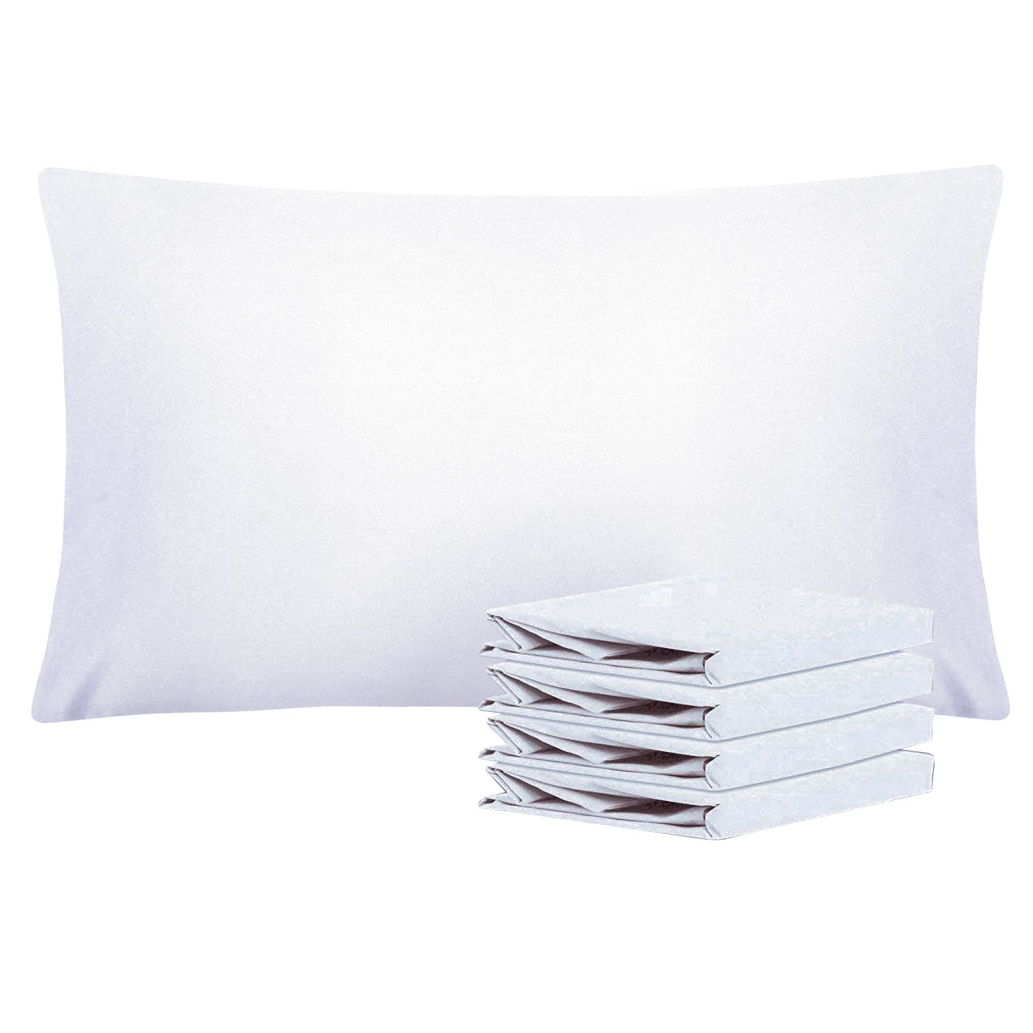 4 Pack Microfiber Pillowcases with Envelope Closure