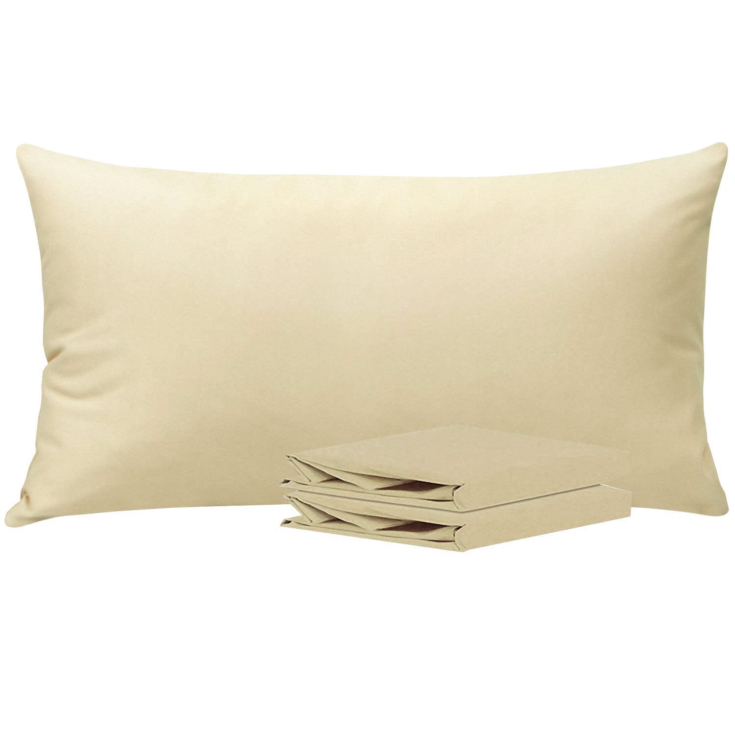 2 Pack Brushed Microfiber Pillowcases with Envelope Closure