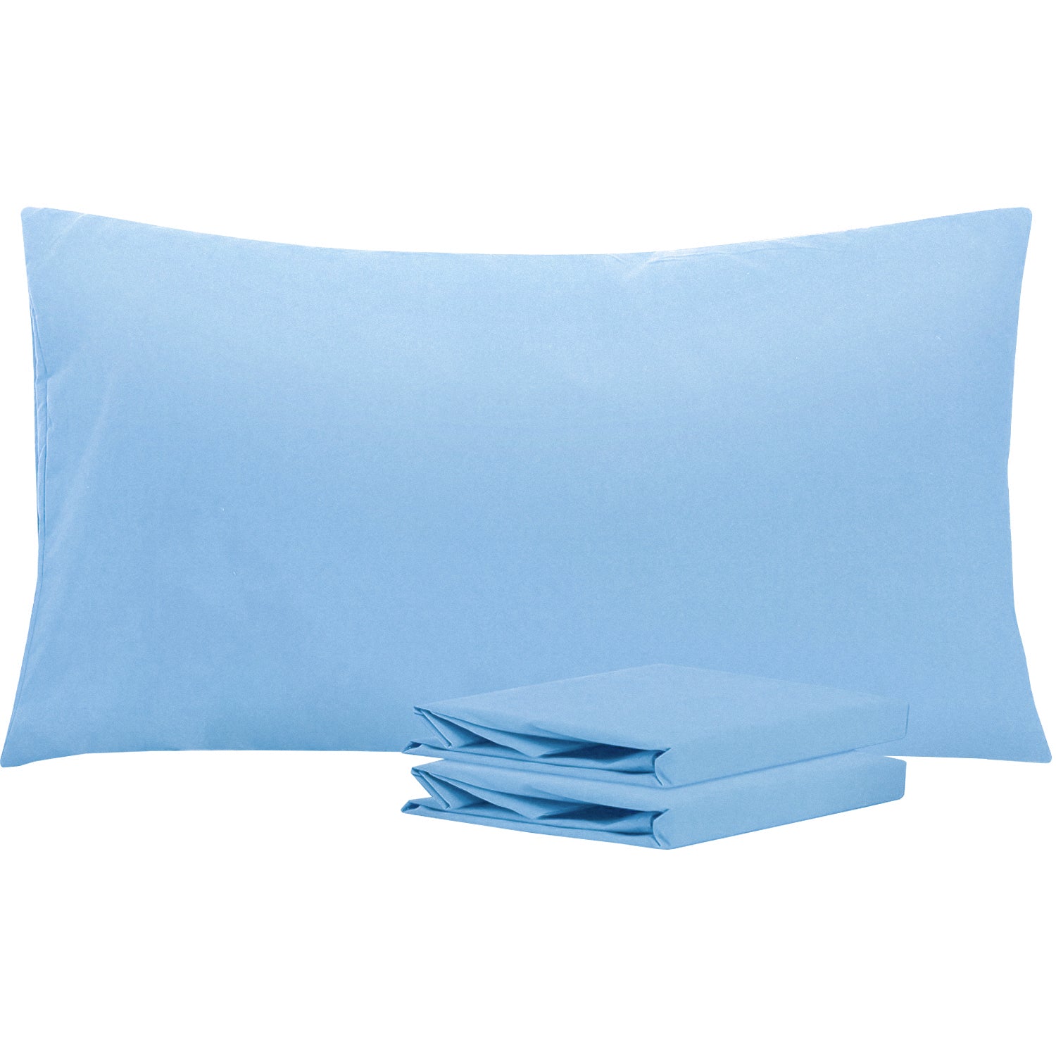 2 Pack Brushed Microfiber Pillowcases with Envelope Closure