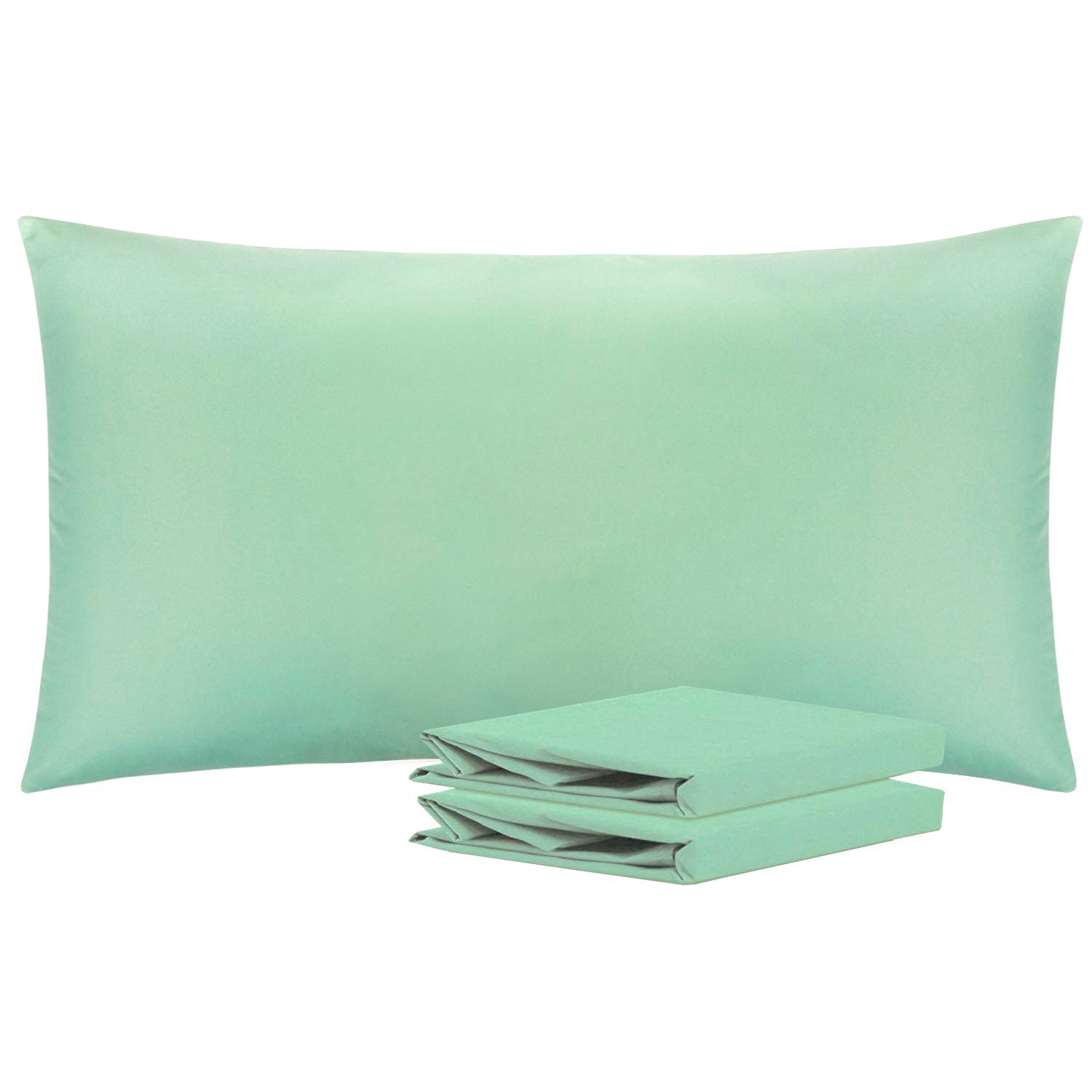 2 Pack Brushed Microfiber Pillowcases with Envelope Closure