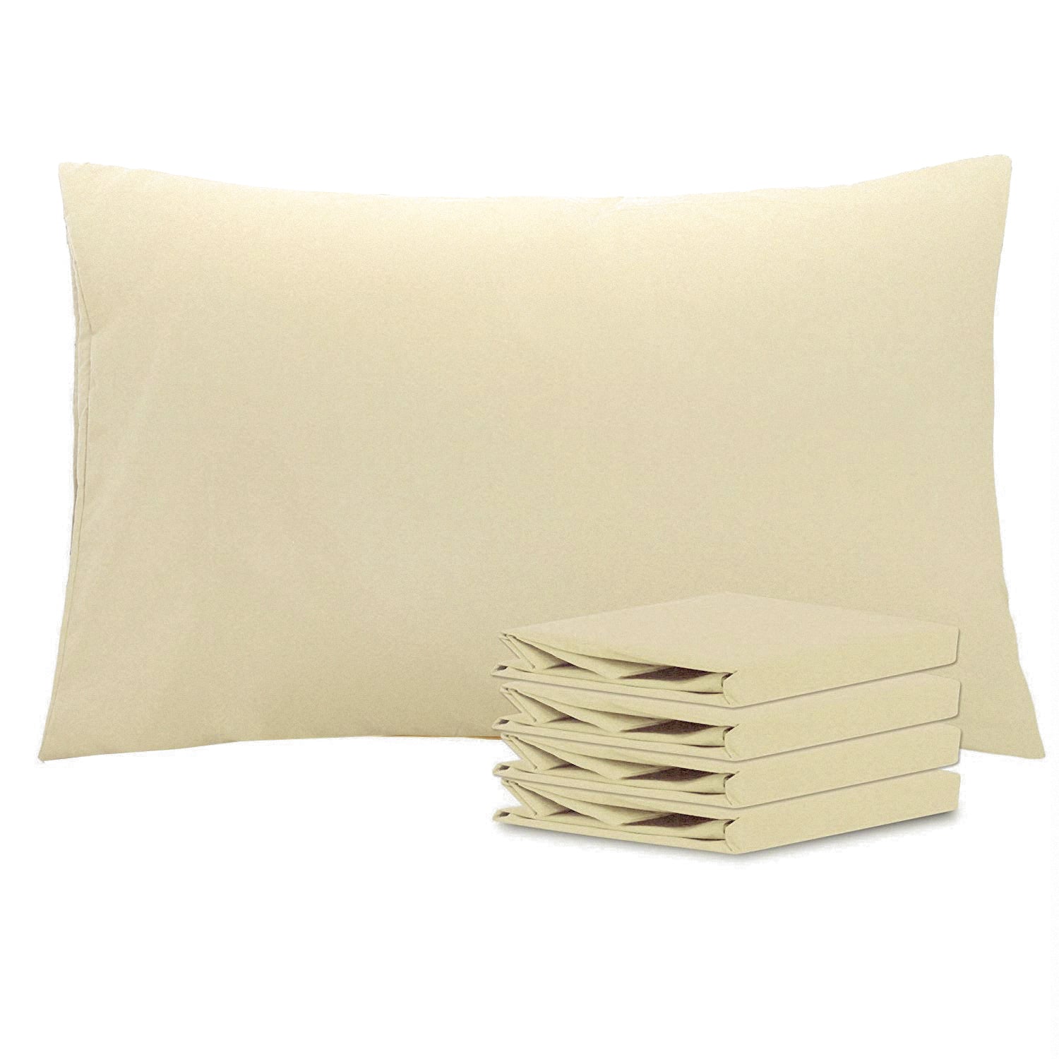 4 Pack Microfiber Pillowcases with Envelope Closure