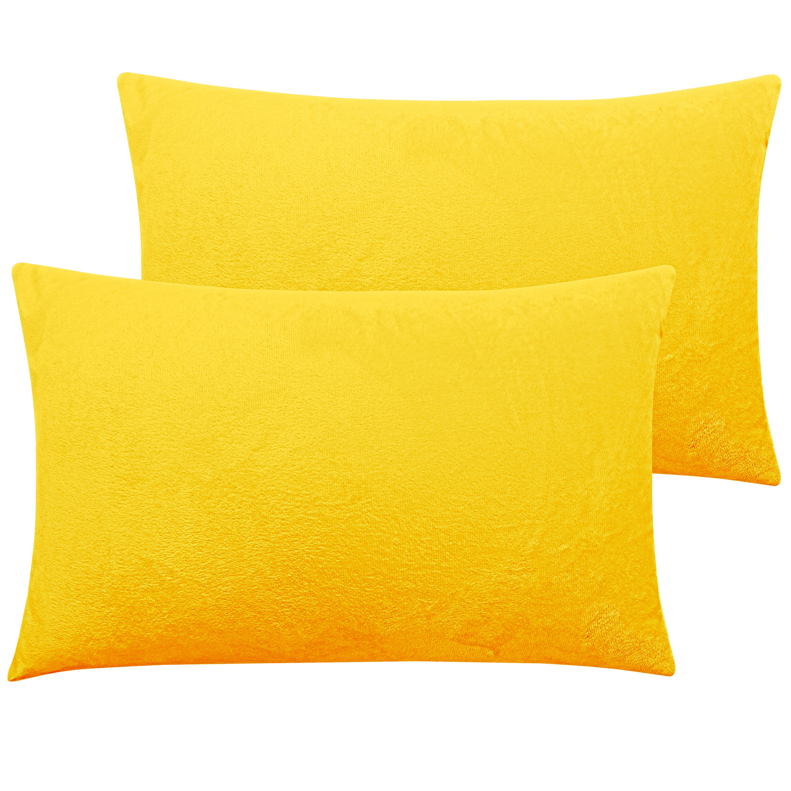 2 Pack Velvet Ultra Cozy Pillowcases with Zipper