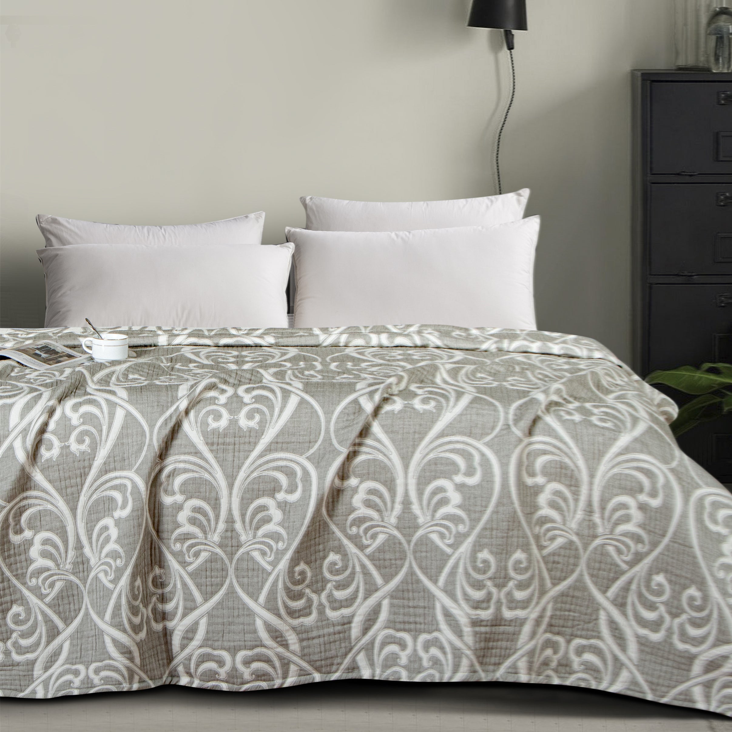 3-Layer Cotton Ultra Soft and Breathable Bed Blanket