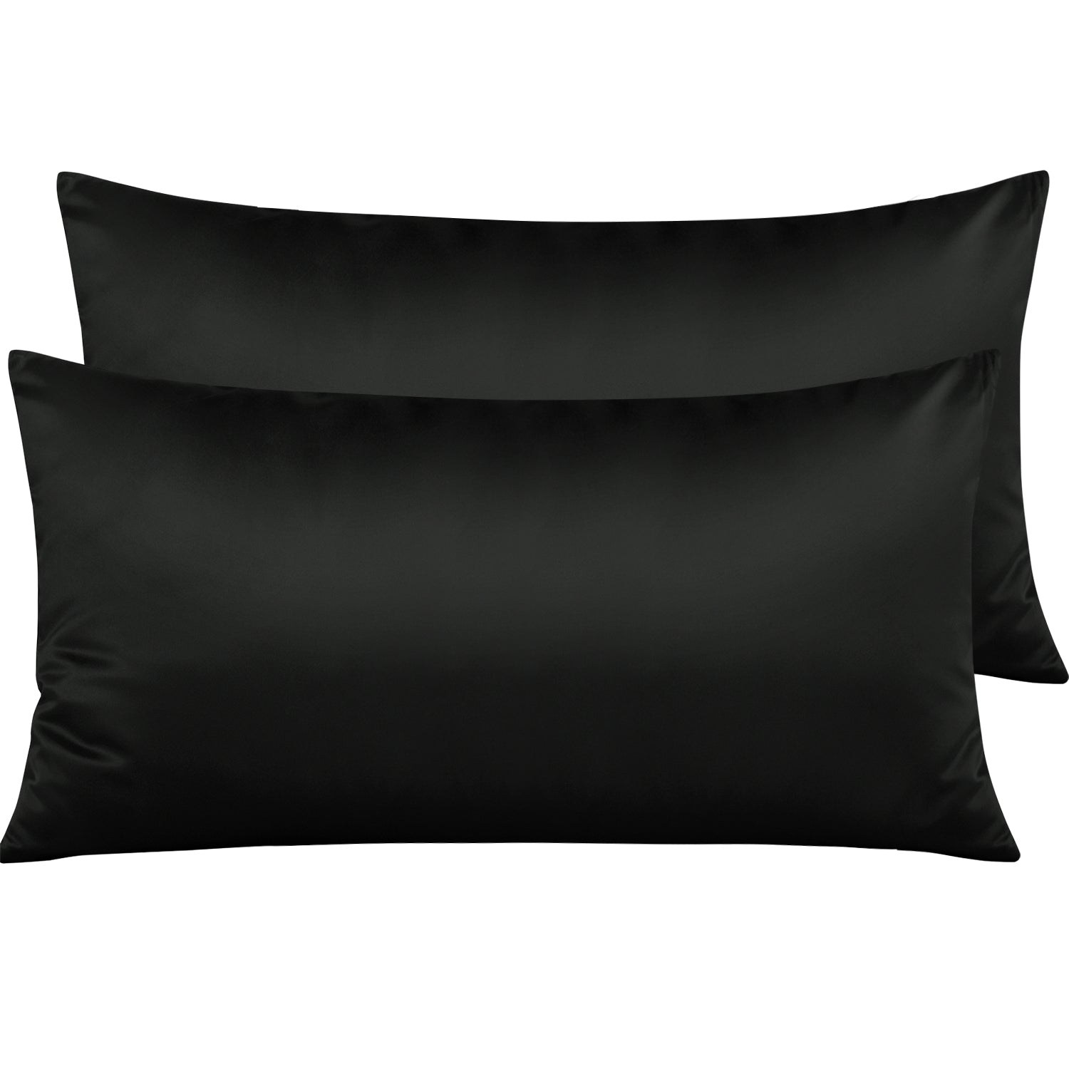 2 Pieces Silky Smooth Satin Pillowcases with Zipper