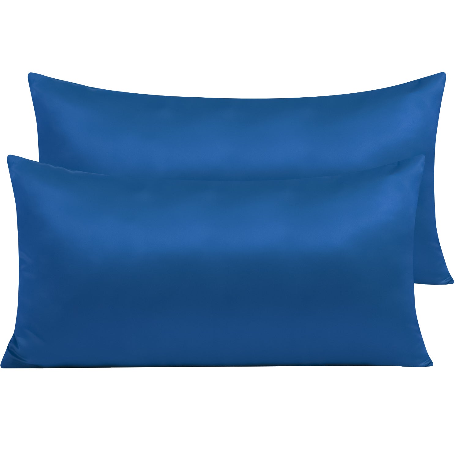2 Pieces Silky Smooth Satin Pillowcases with Zipper