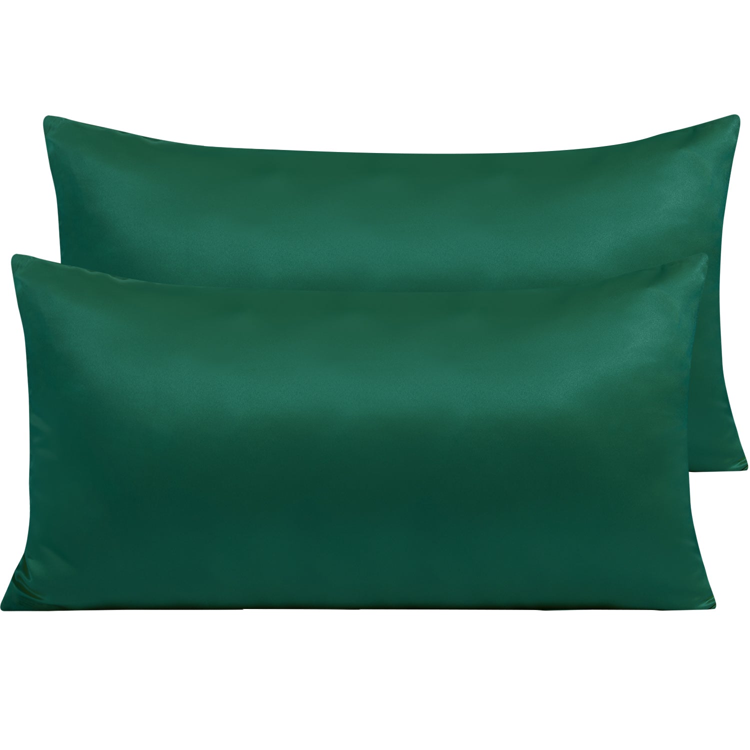 2 Pieces Silky Smooth Satin Pillowcases with Zipper