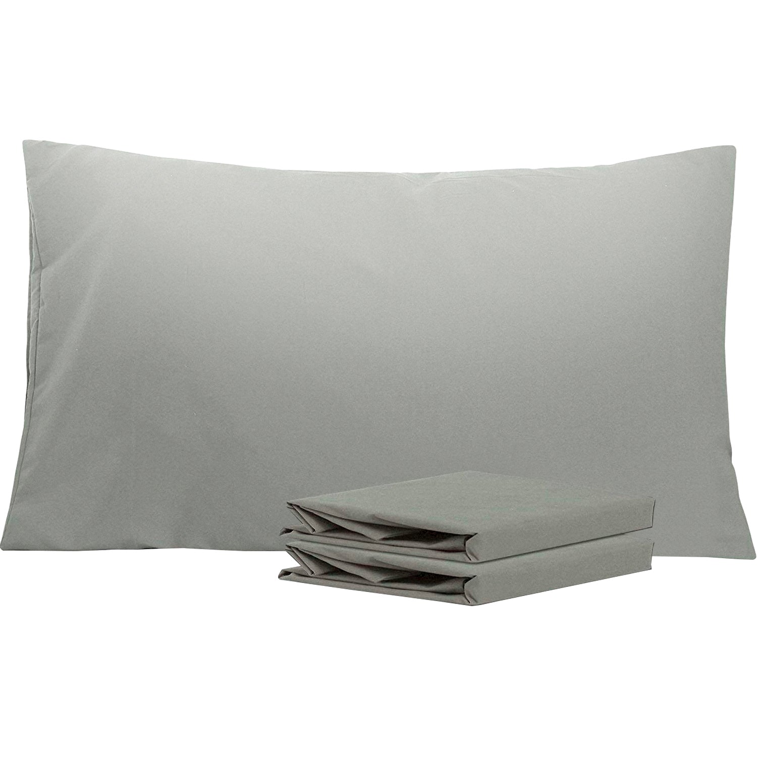 2 Pack Brushed Microfiber Pillowcases with Envelope Closure