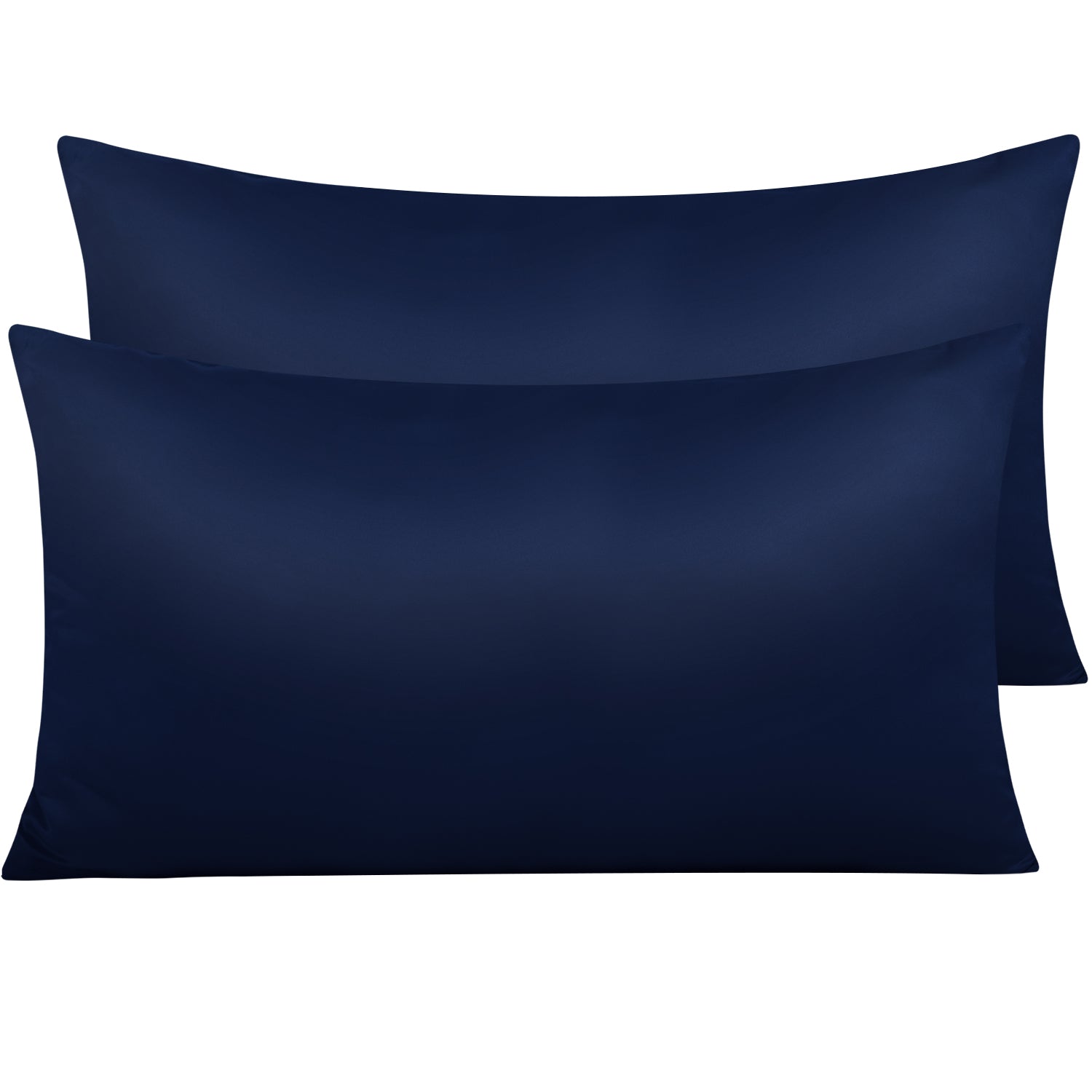 2 Pieces Silky Smooth Satin Pillowcases with Zipper