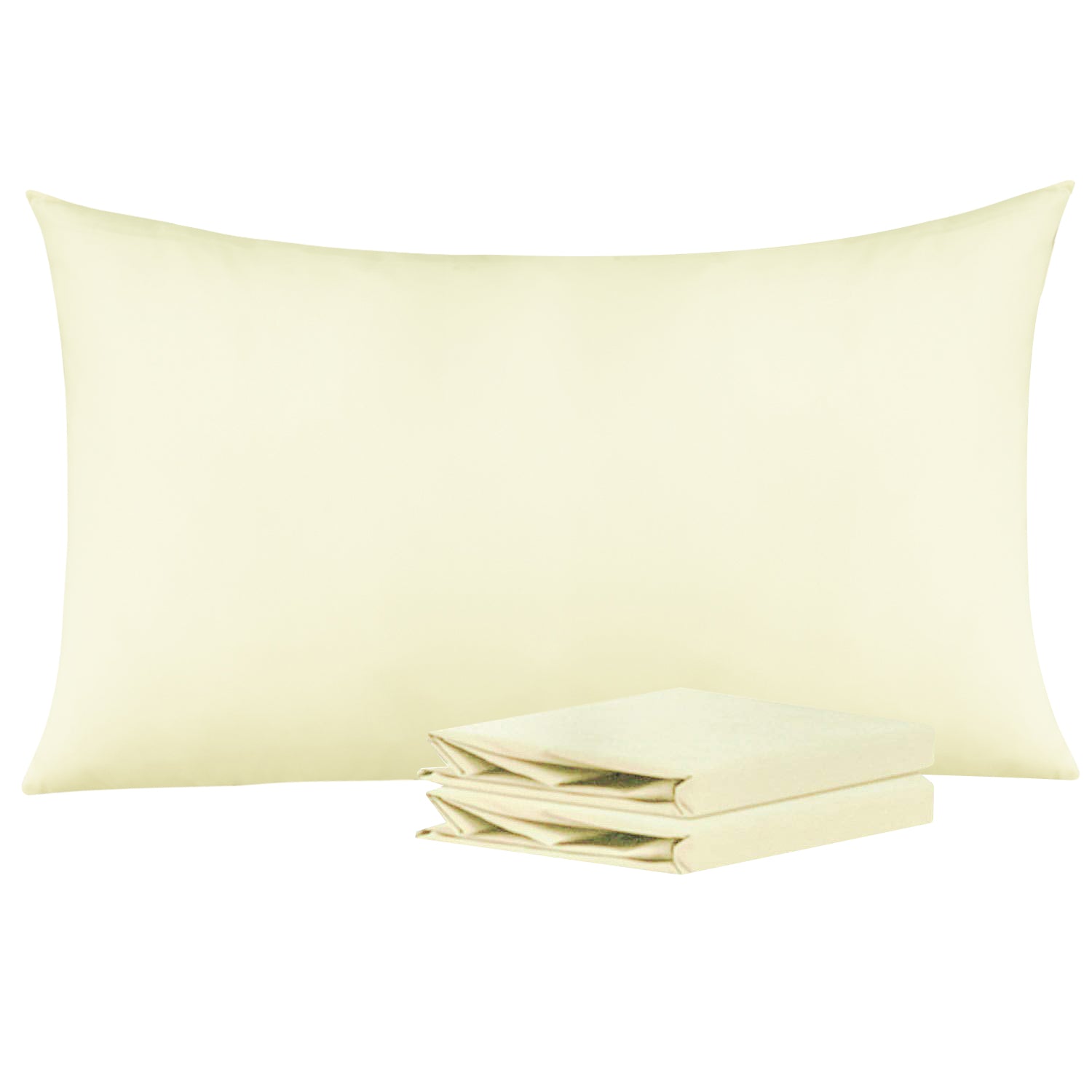2 Pack Brushed Microfiber Pillowcases with Envelope Closure