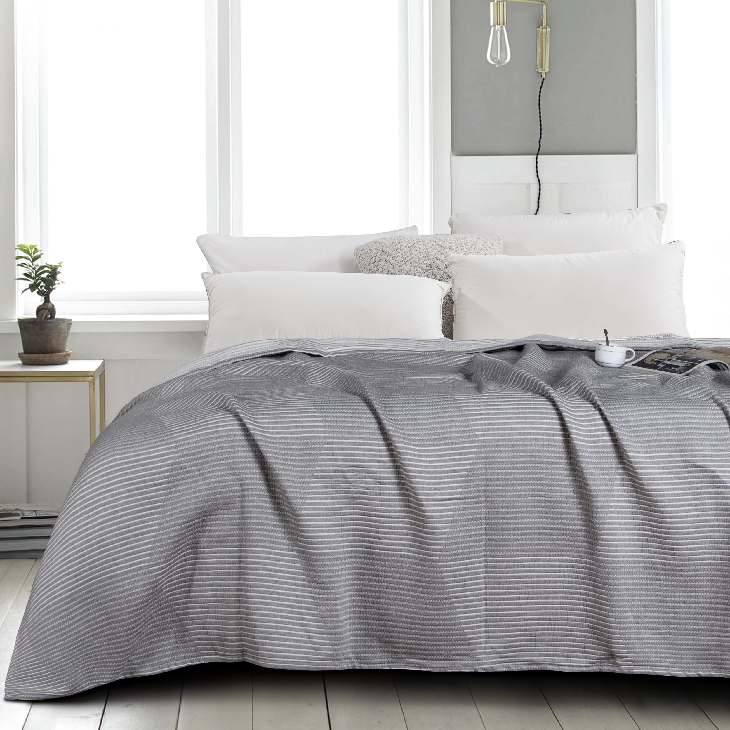 3-Layer Cotton Ultra Soft and Breathable Bed Blanket