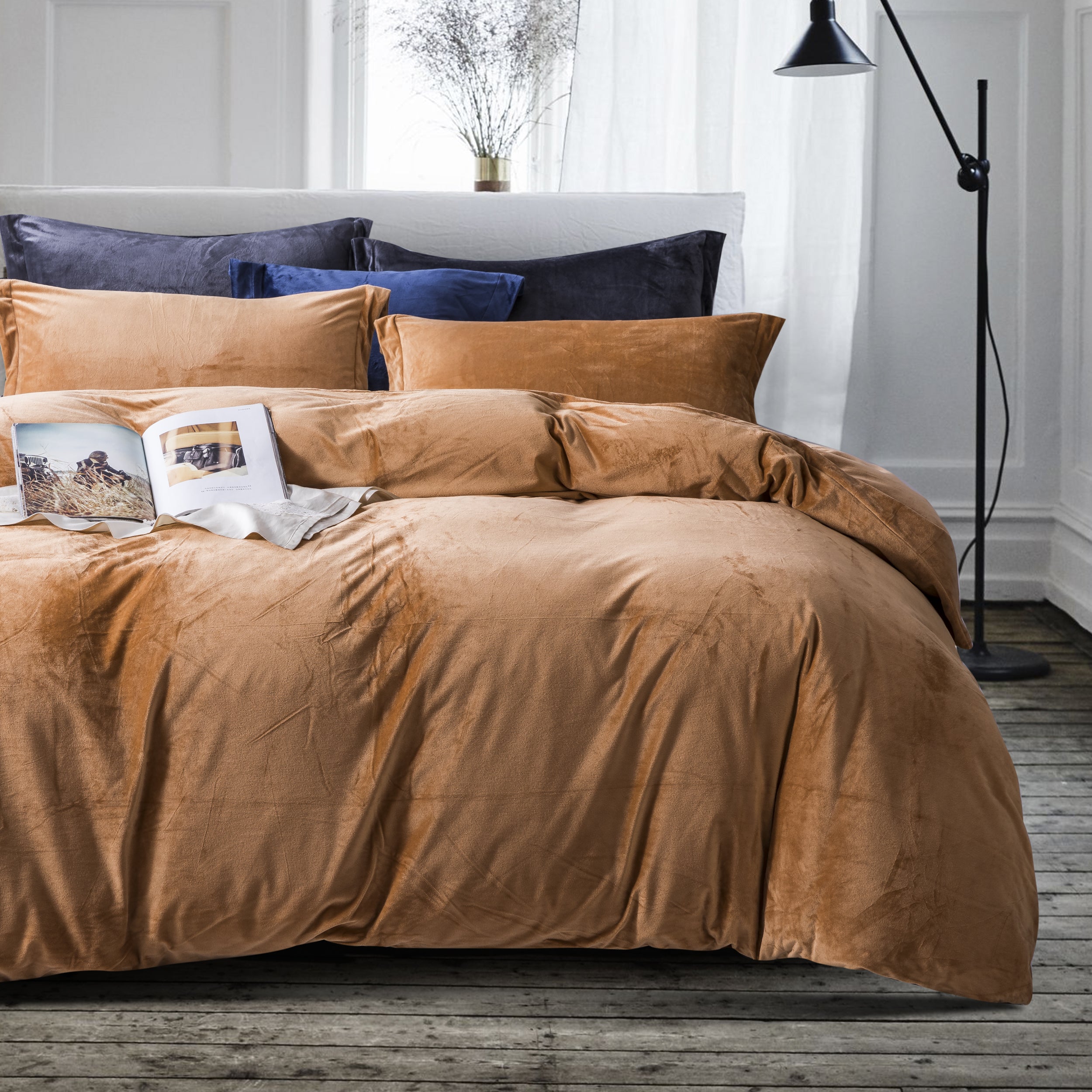 3 Pieces Soft and Fluffy Velvet Duvet Cover Set