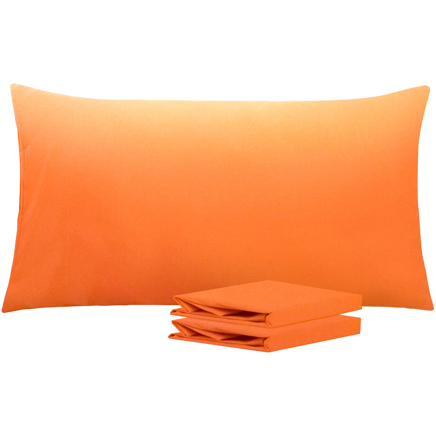 2 Pack Brushed Microfiber Pillowcases with Envelope Closure