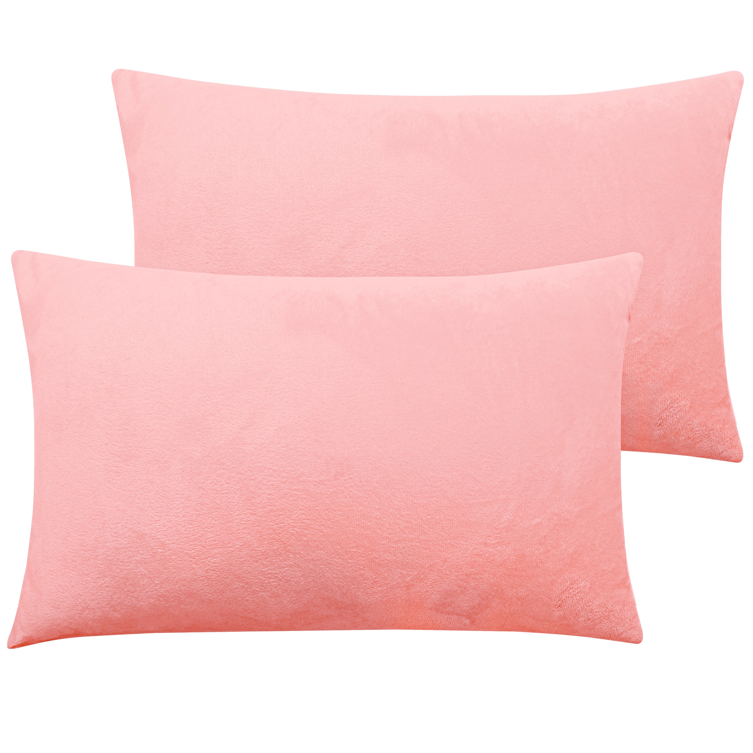 2 Pack Velvet Ultra Cozy Pillowcases with Zipper