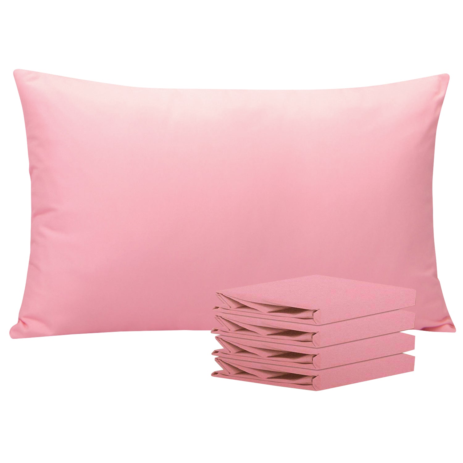 4 Pack Microfiber Pillowcases with Envelope Closure