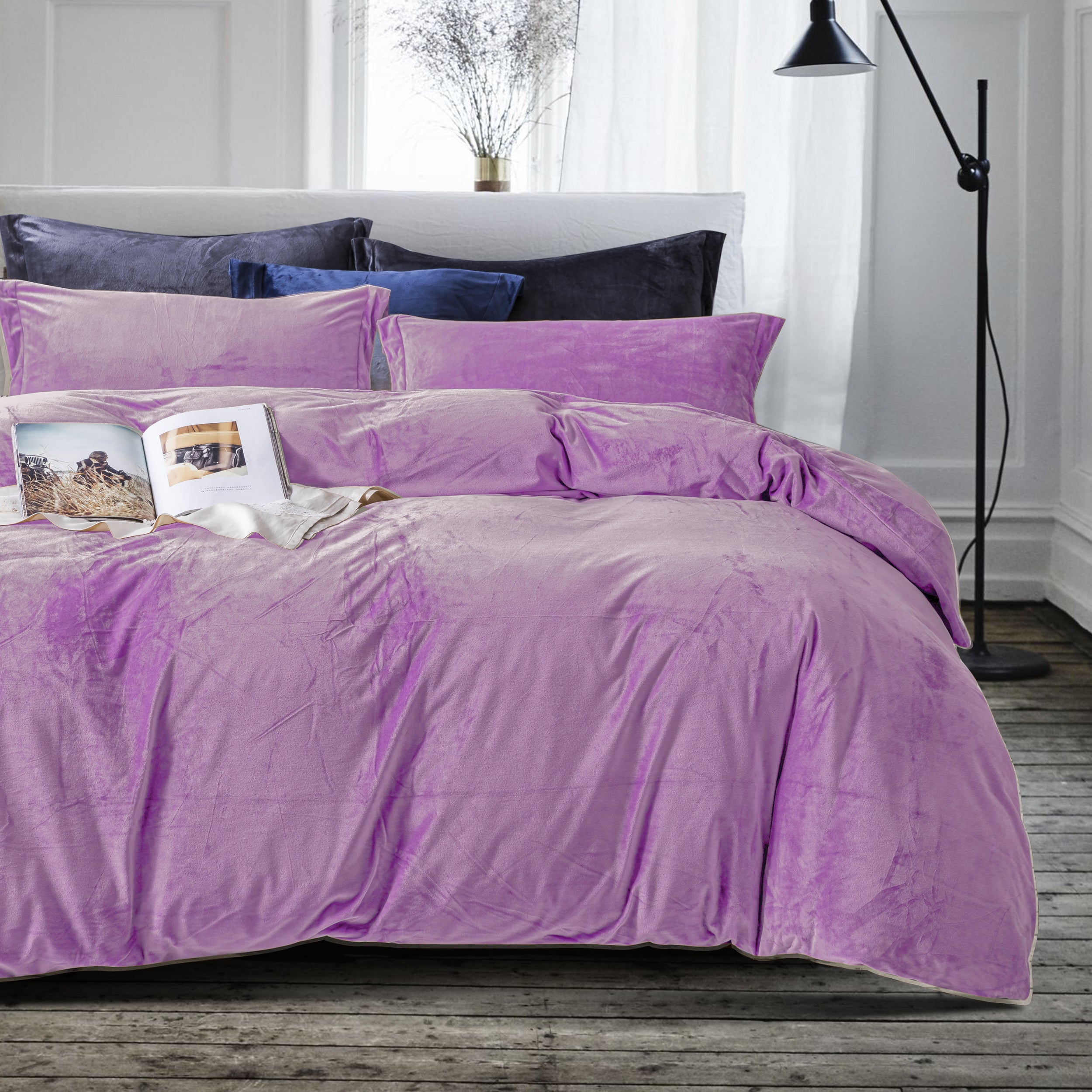 3 Pieces Soft and Fluffy Velvet Duvet Cover Set