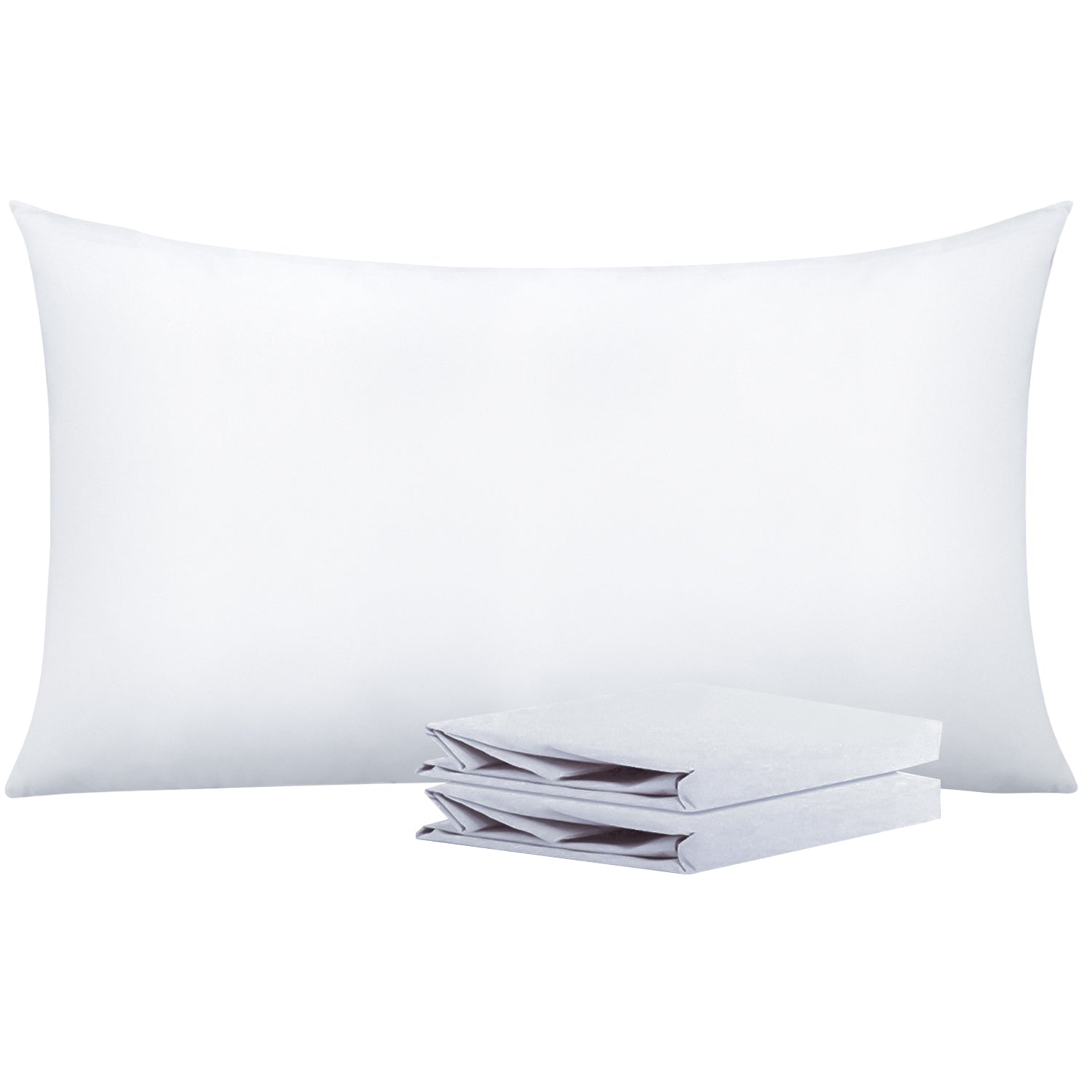 2 Pack Brushed Microfiber Pillowcases with Envelope Closure