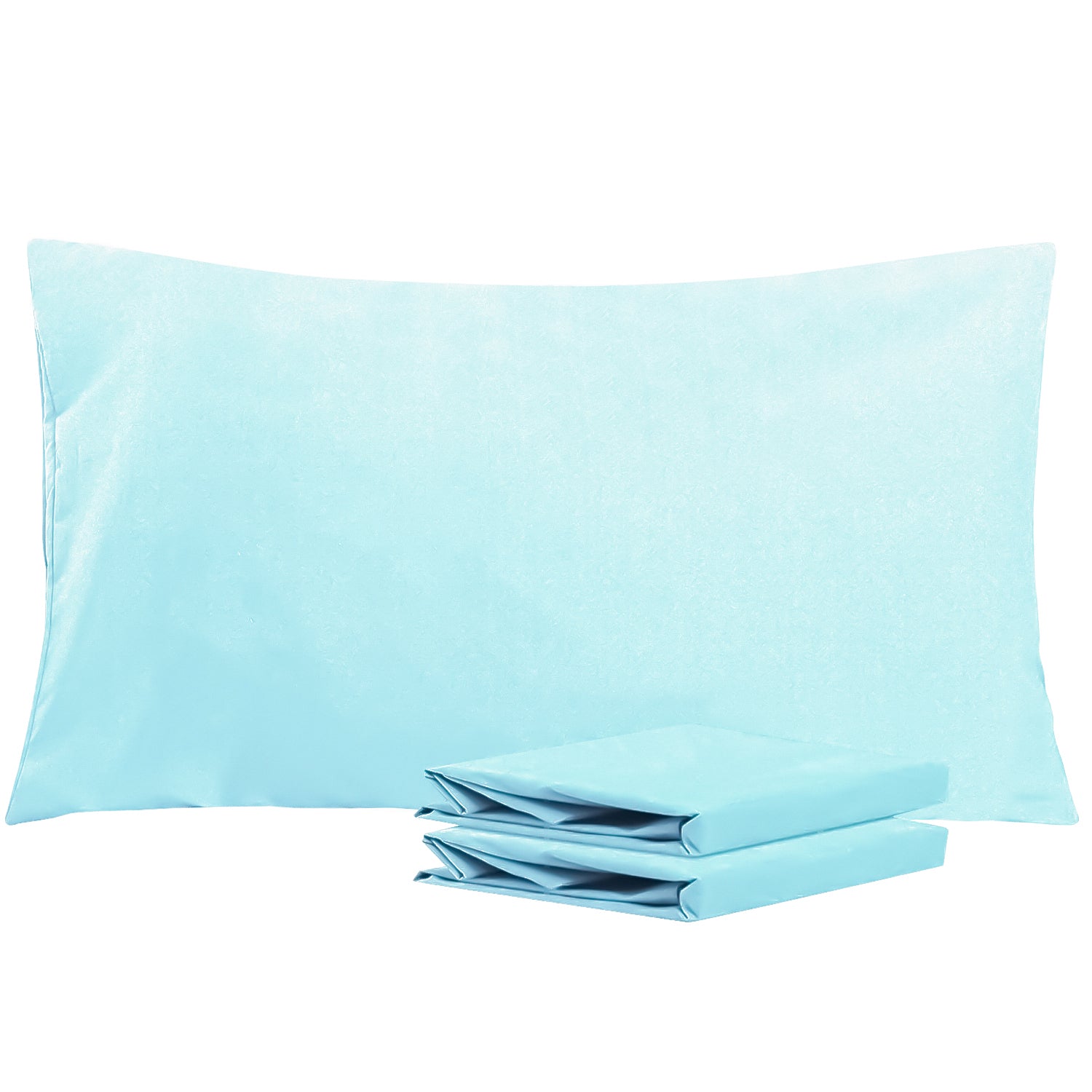 2 Pack Brushed Microfiber Pillowcases with Envelope Closure