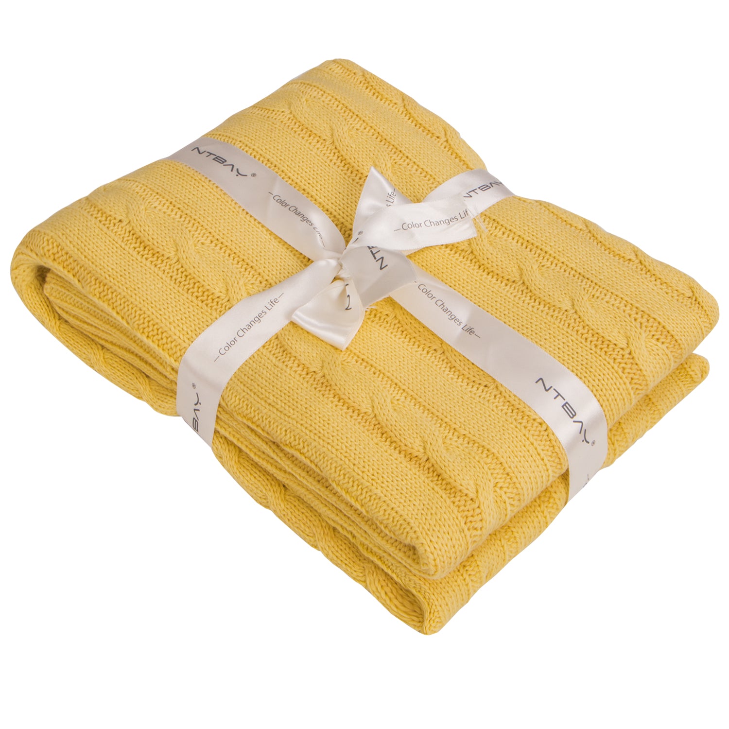 30"x40" Cotton Cable Knit Toddler Blanket