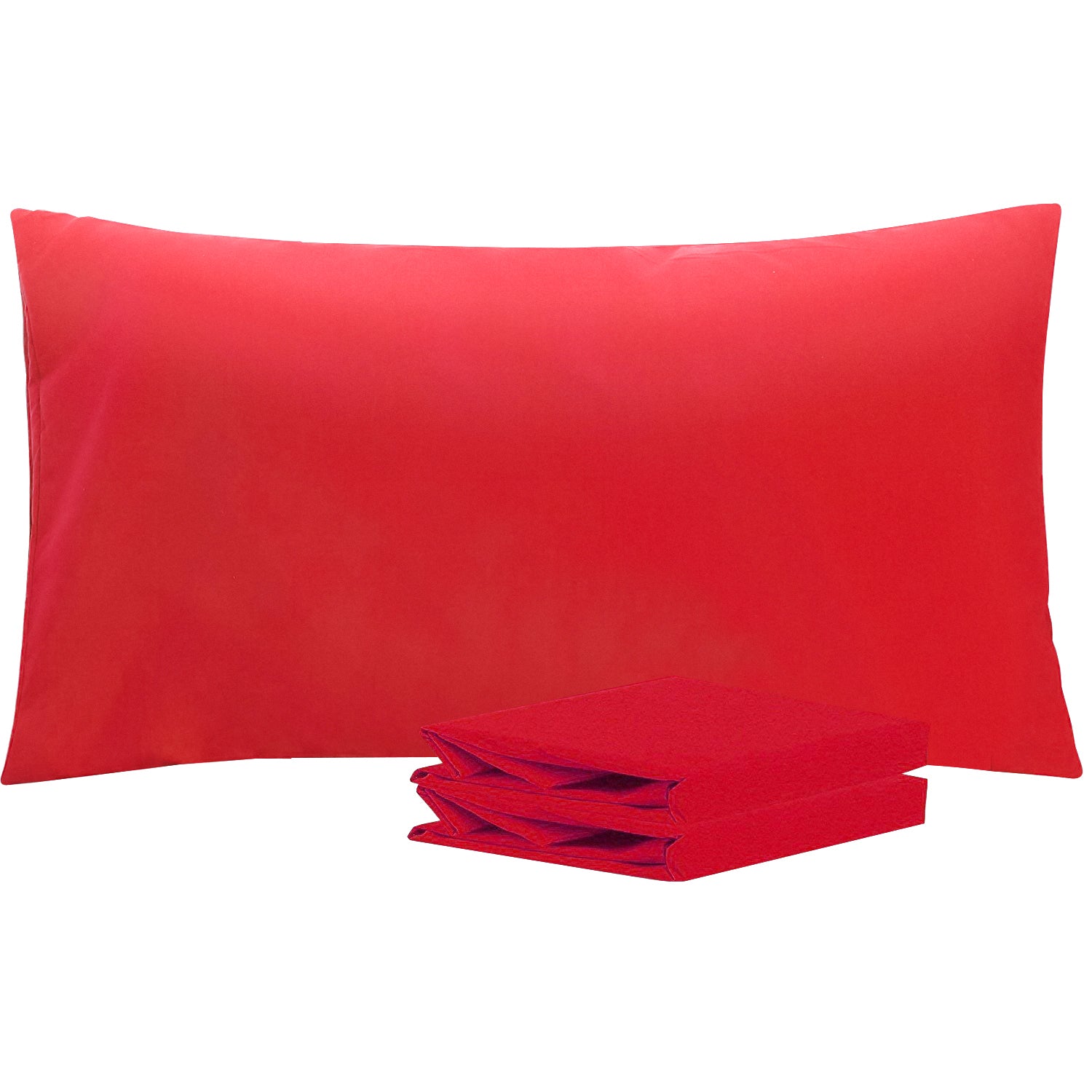 2 Pack Brushed Microfiber Pillowcases with Envelope Closure