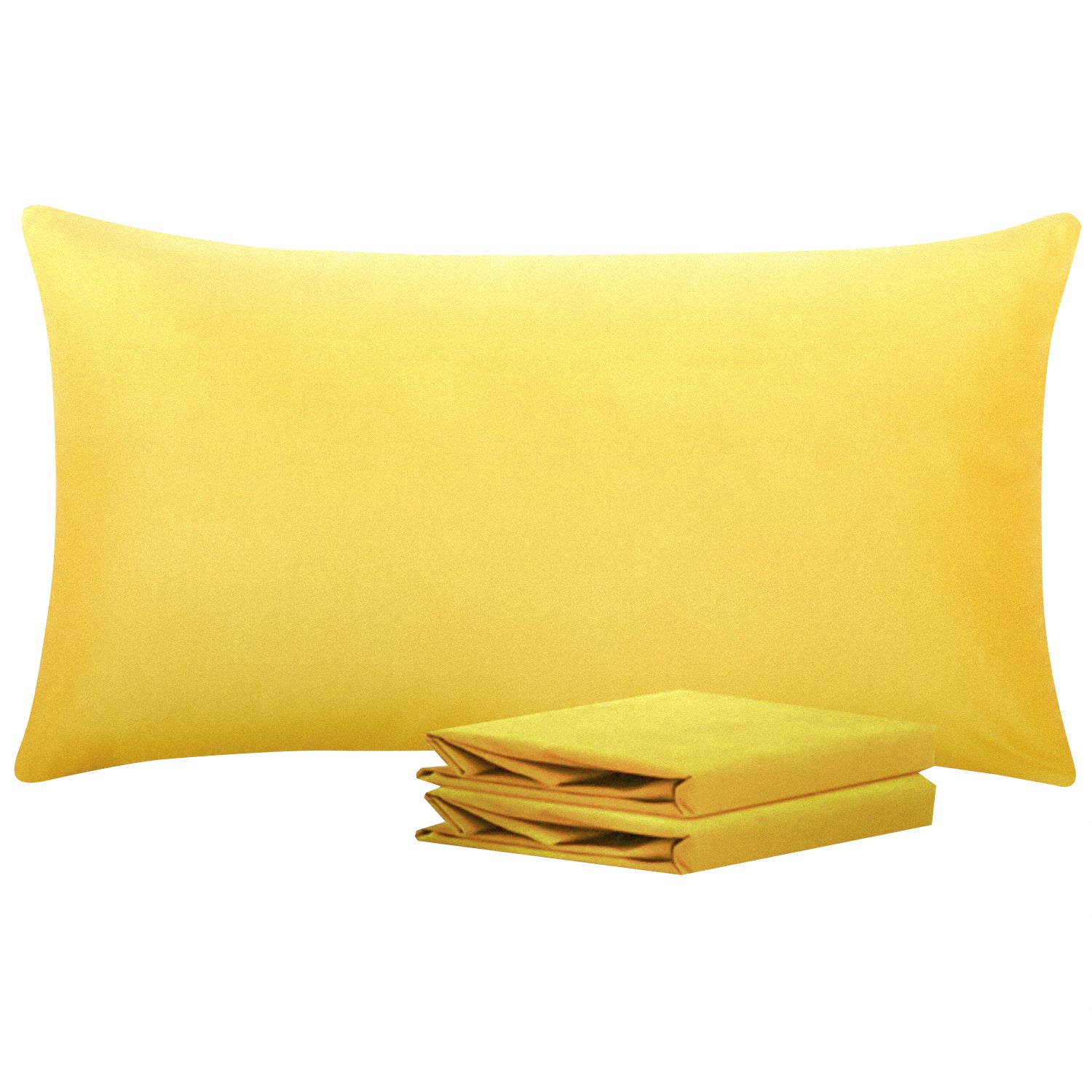 2 Pack Brushed Microfiber Pillowcases with Envelope Closure