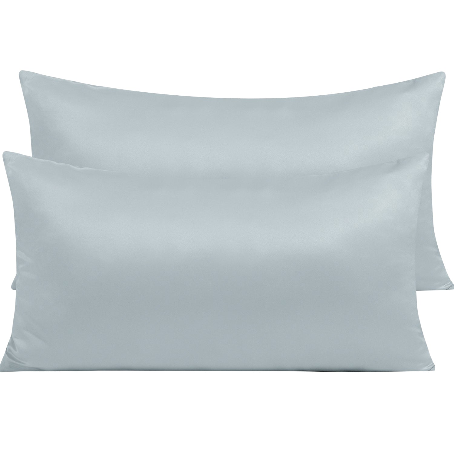 2 Pieces Silky Smooth Satin Pillowcases with Zipper