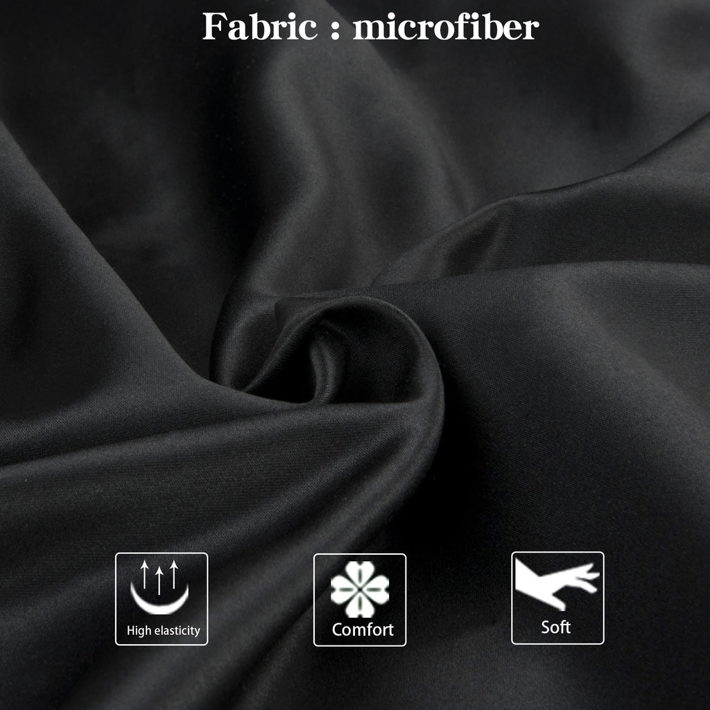 Silky Smooth Satin Body Pillowcase with Zipper, 20x54 Inches