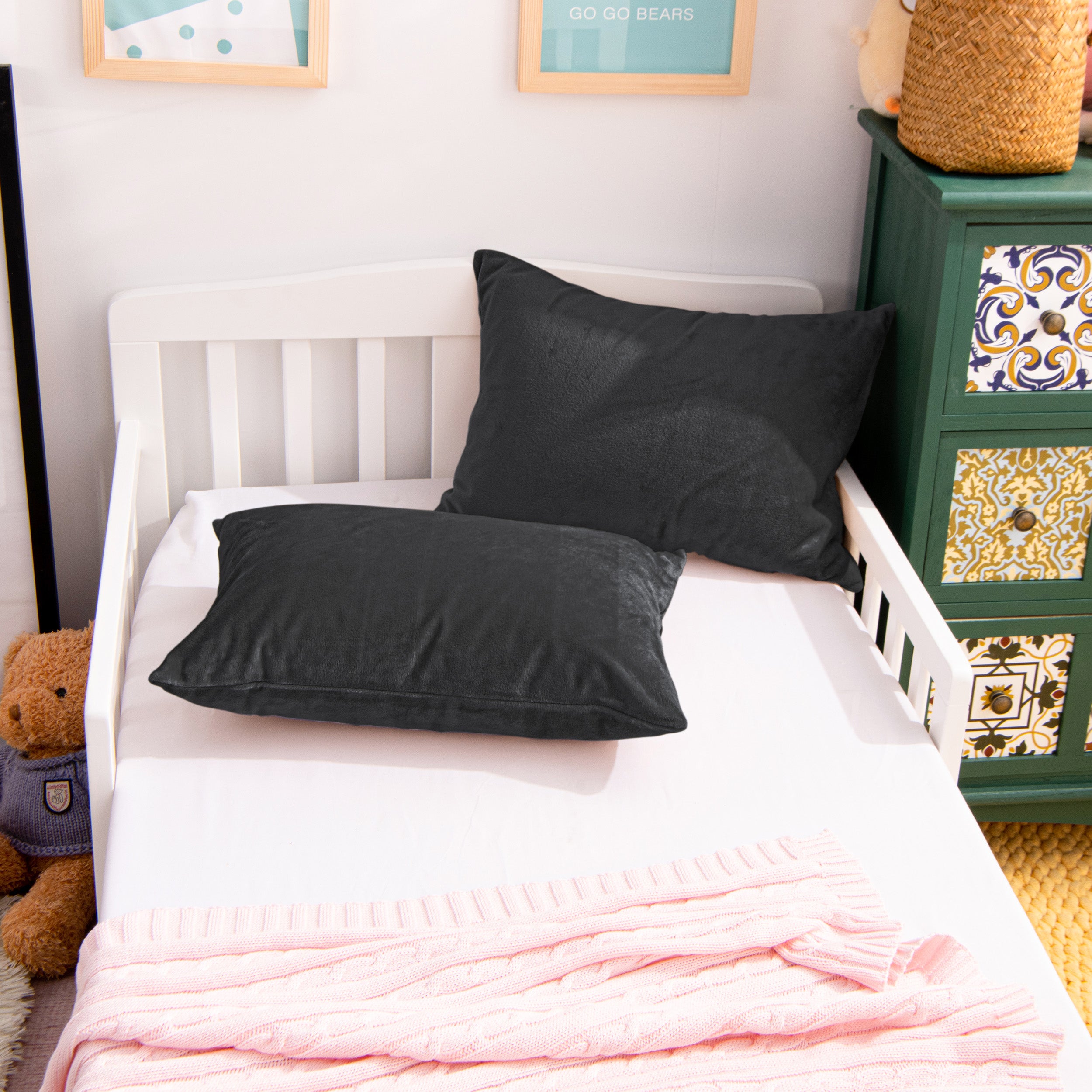 2 Pack Velvet Toddler Pillowcases