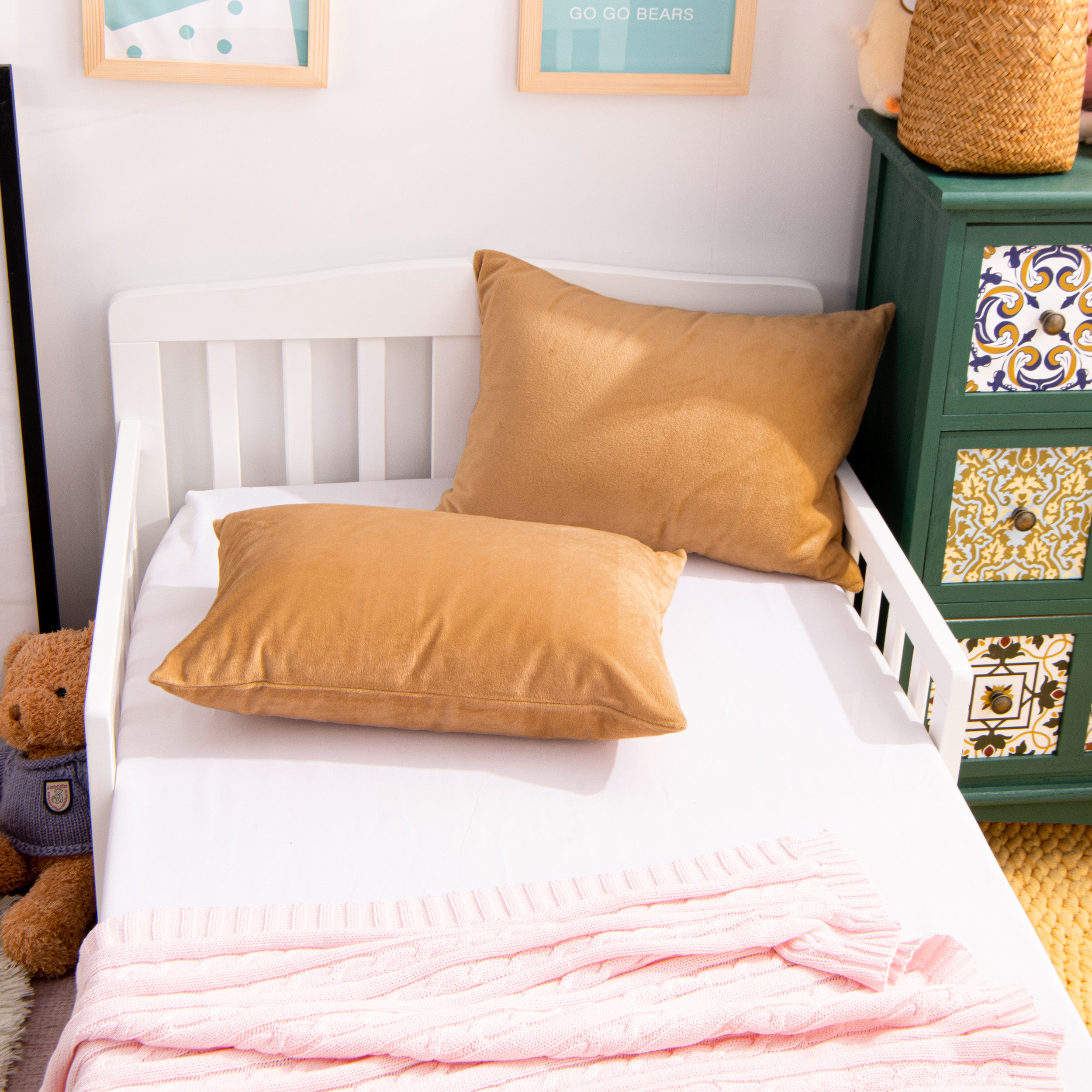 2 Pack Velvet Toddler Pillowcases