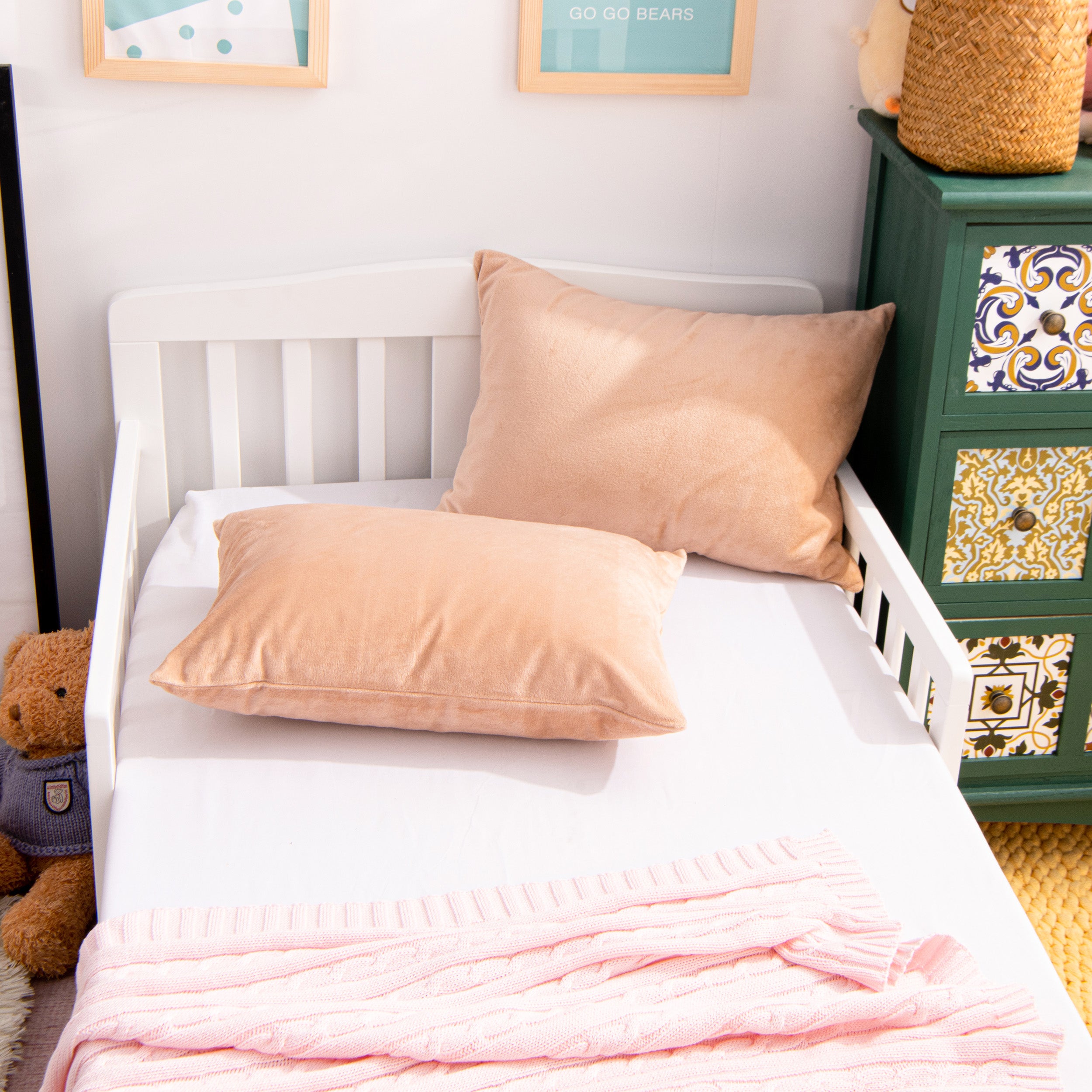 2 Pack Velvet Toddler Pillowcases