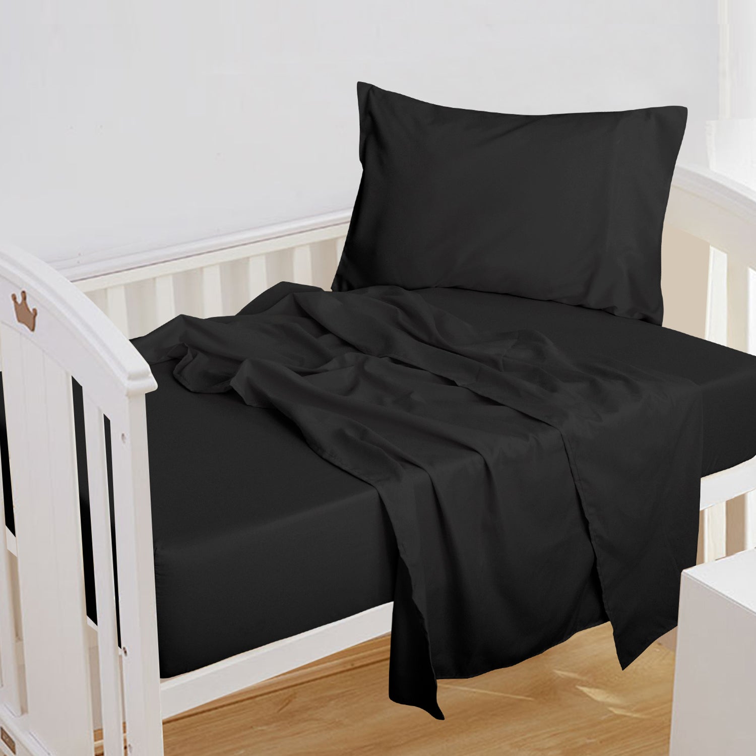 3-Piece Microfiber Crib Sheet Set