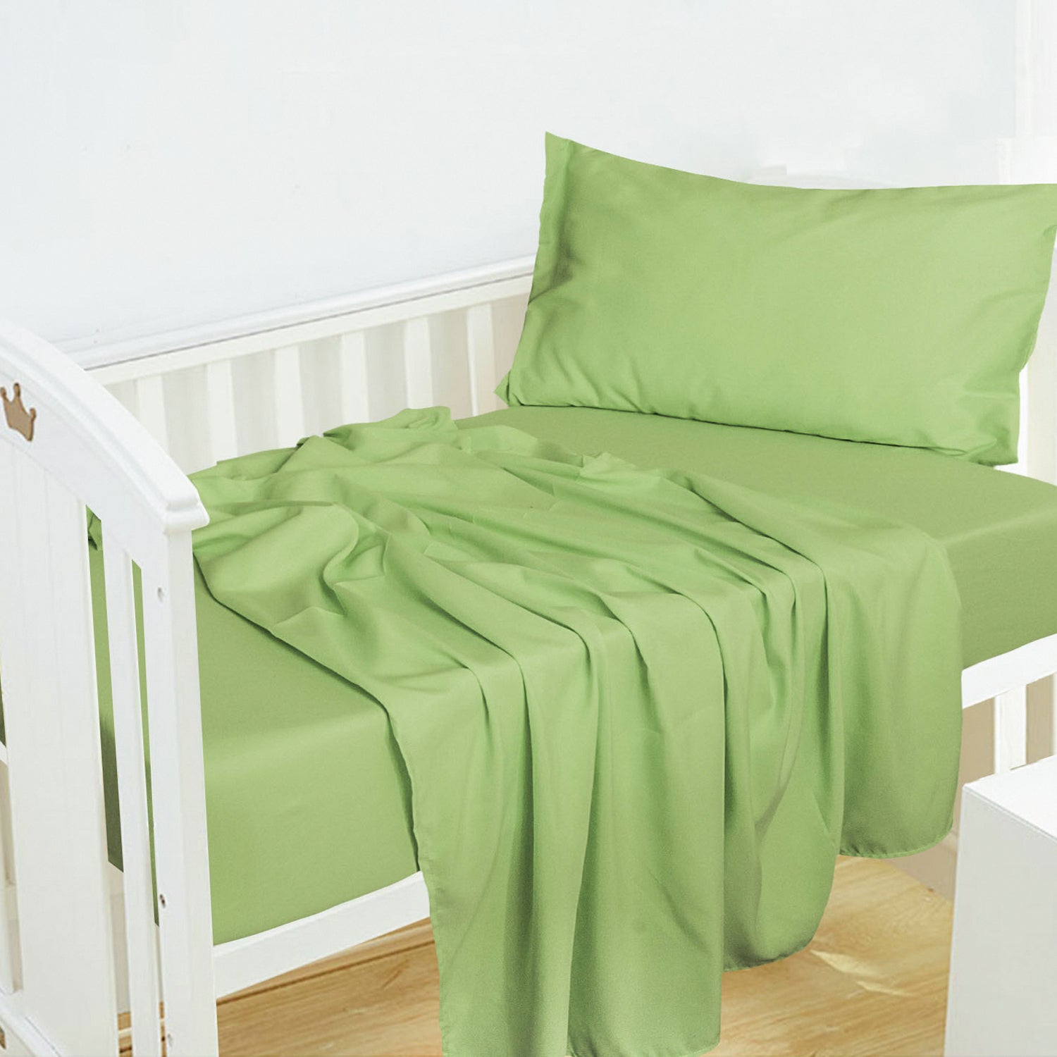 3-Piece Microfiber Crib Sheet Set