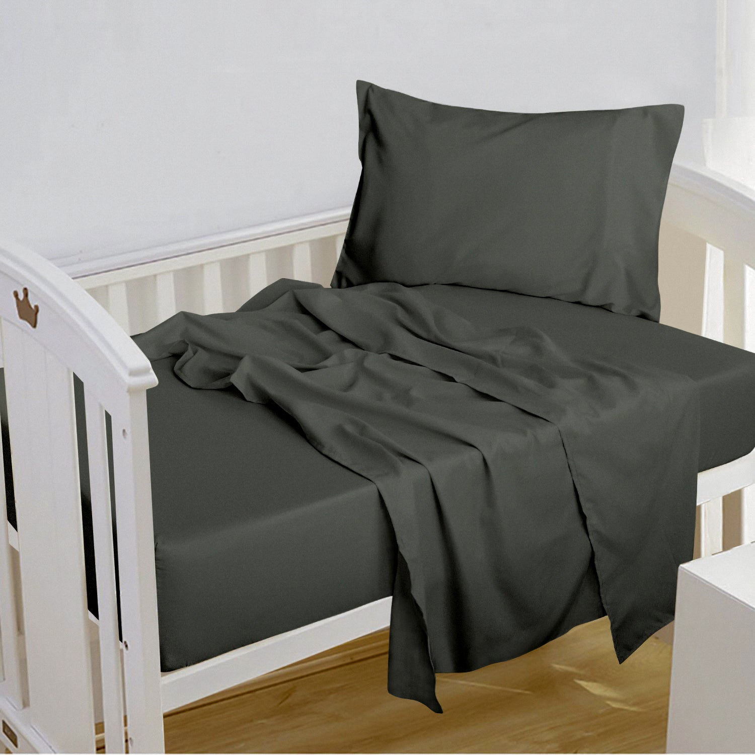 3-Piece Microfiber Crib Sheet Set