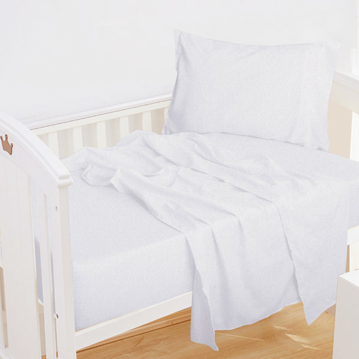 3-Piece Microfiber Crib Sheet Set