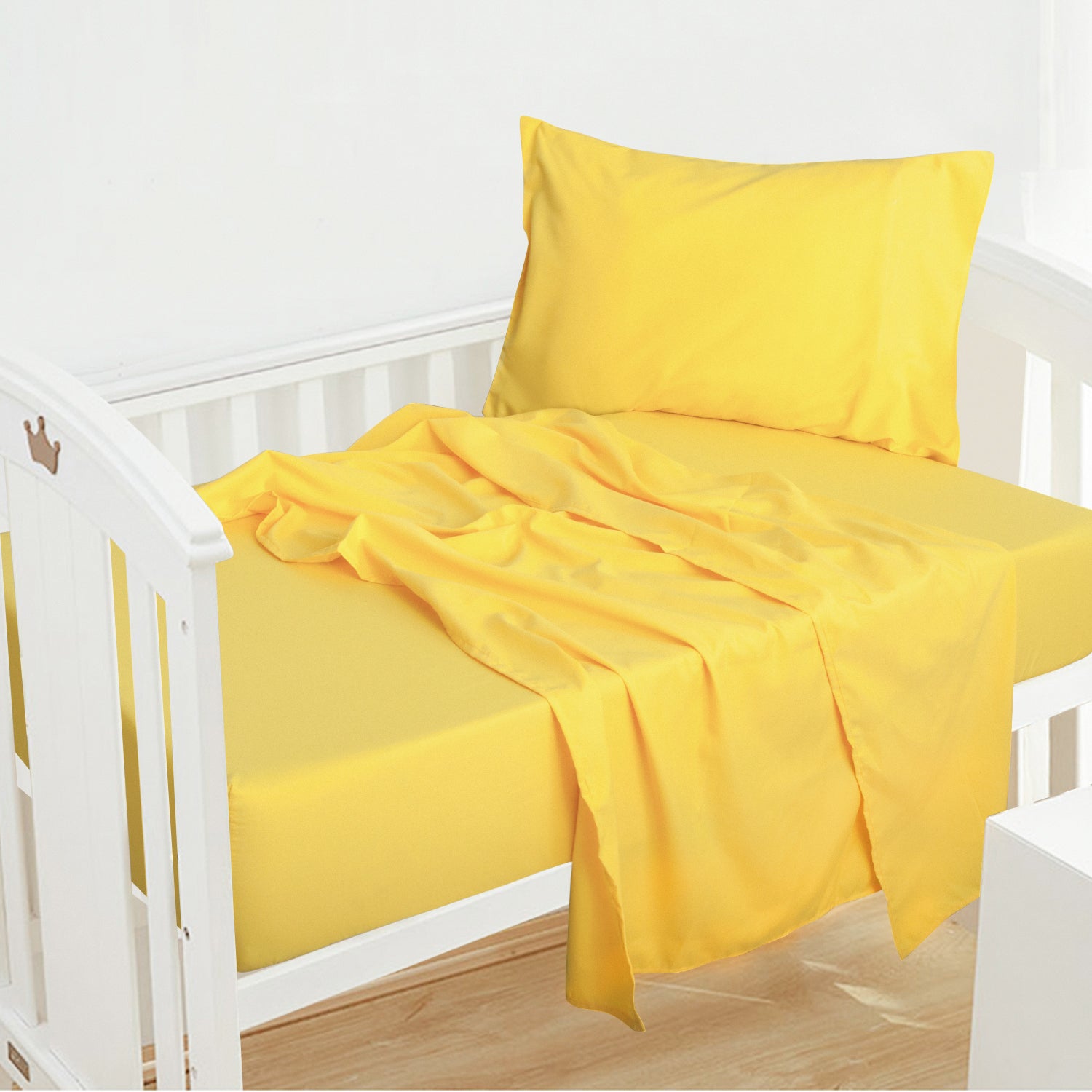 3-Piece Microfiber Crib Sheet Set