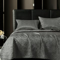 Luxurious and Soft Satin Quilt Set, Quilt + Pillow Sham