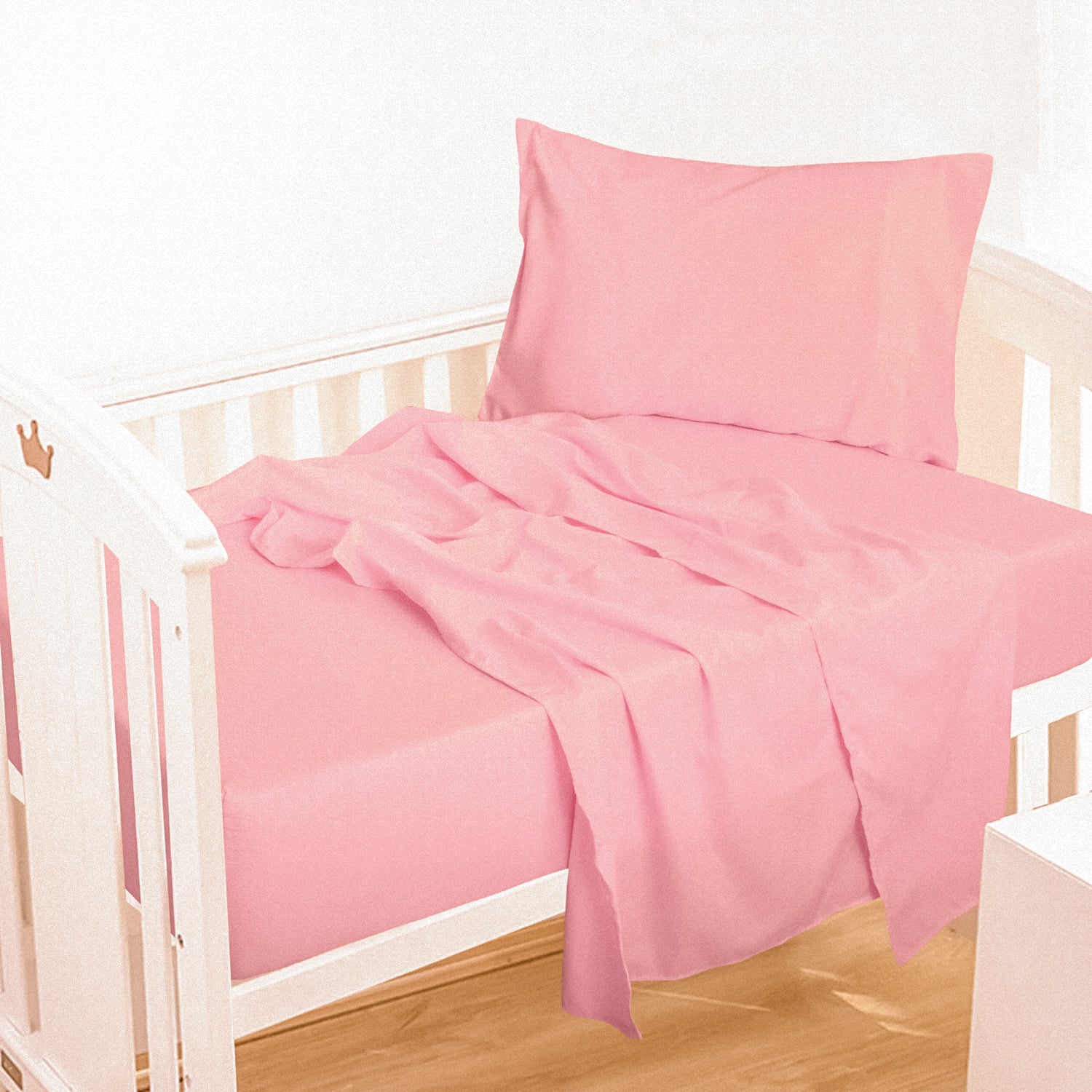 3-Piece Microfiber Crib Sheet Set