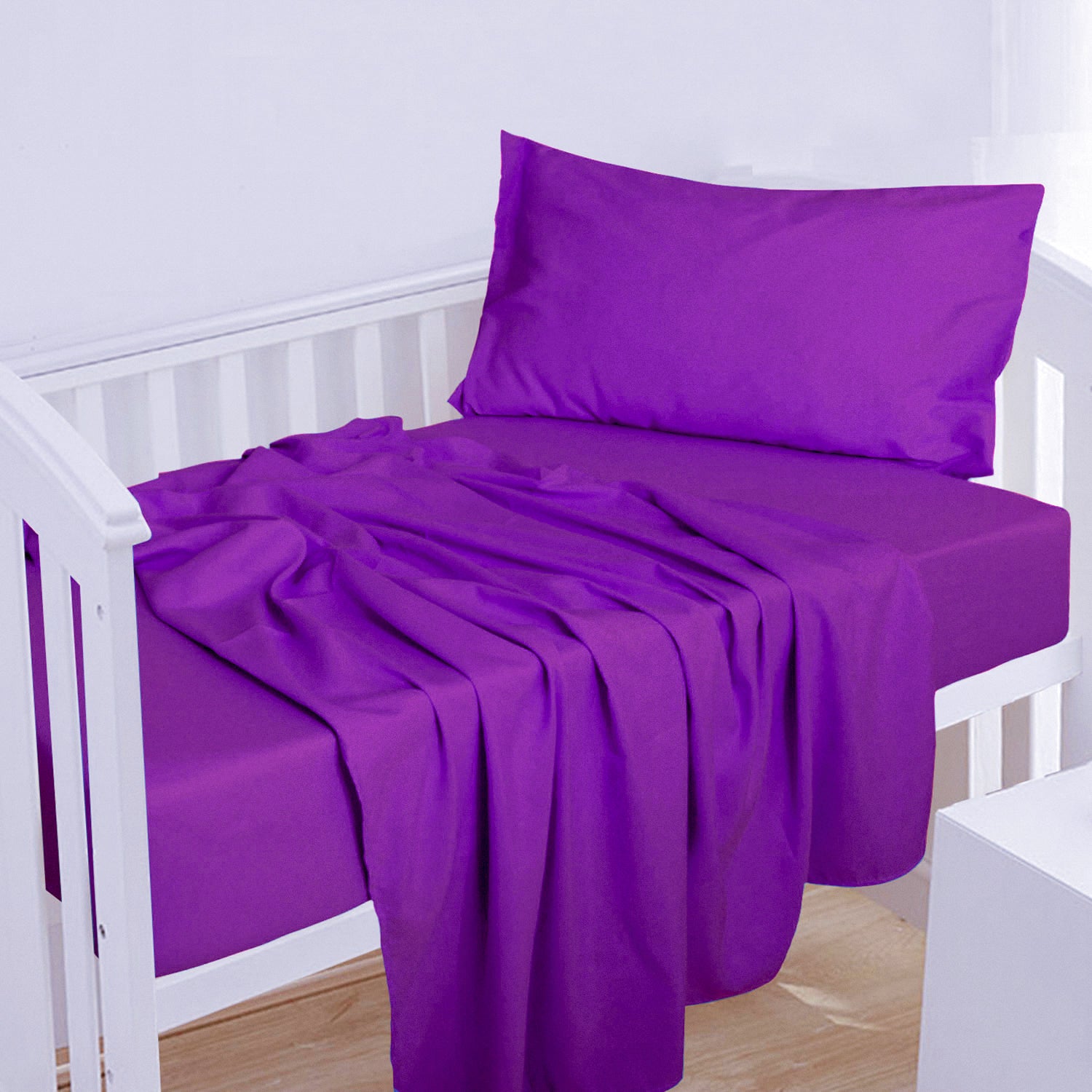 3-Piece Microfiber Crib Sheet Set