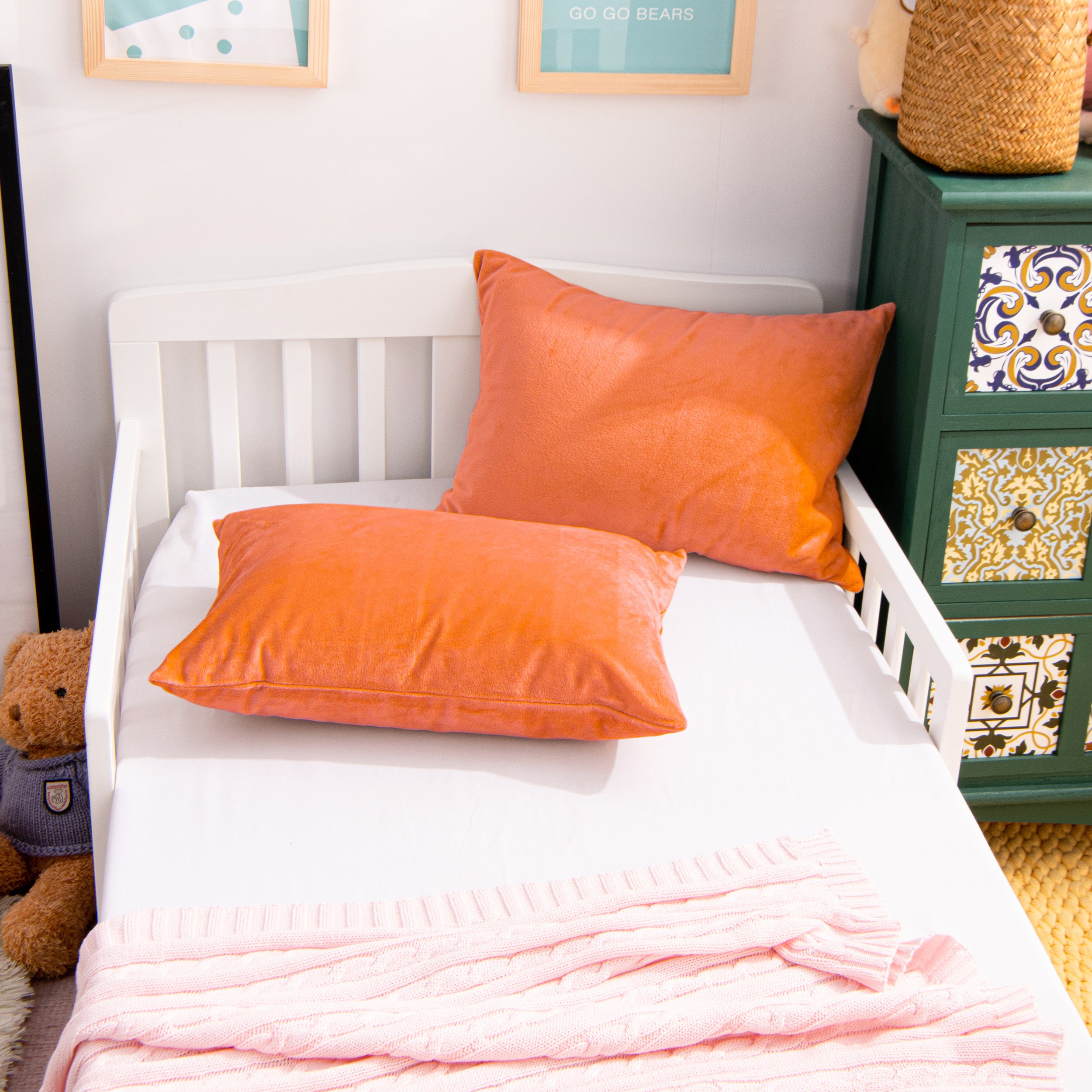 2 Pack Velvet Toddler Pillowcases