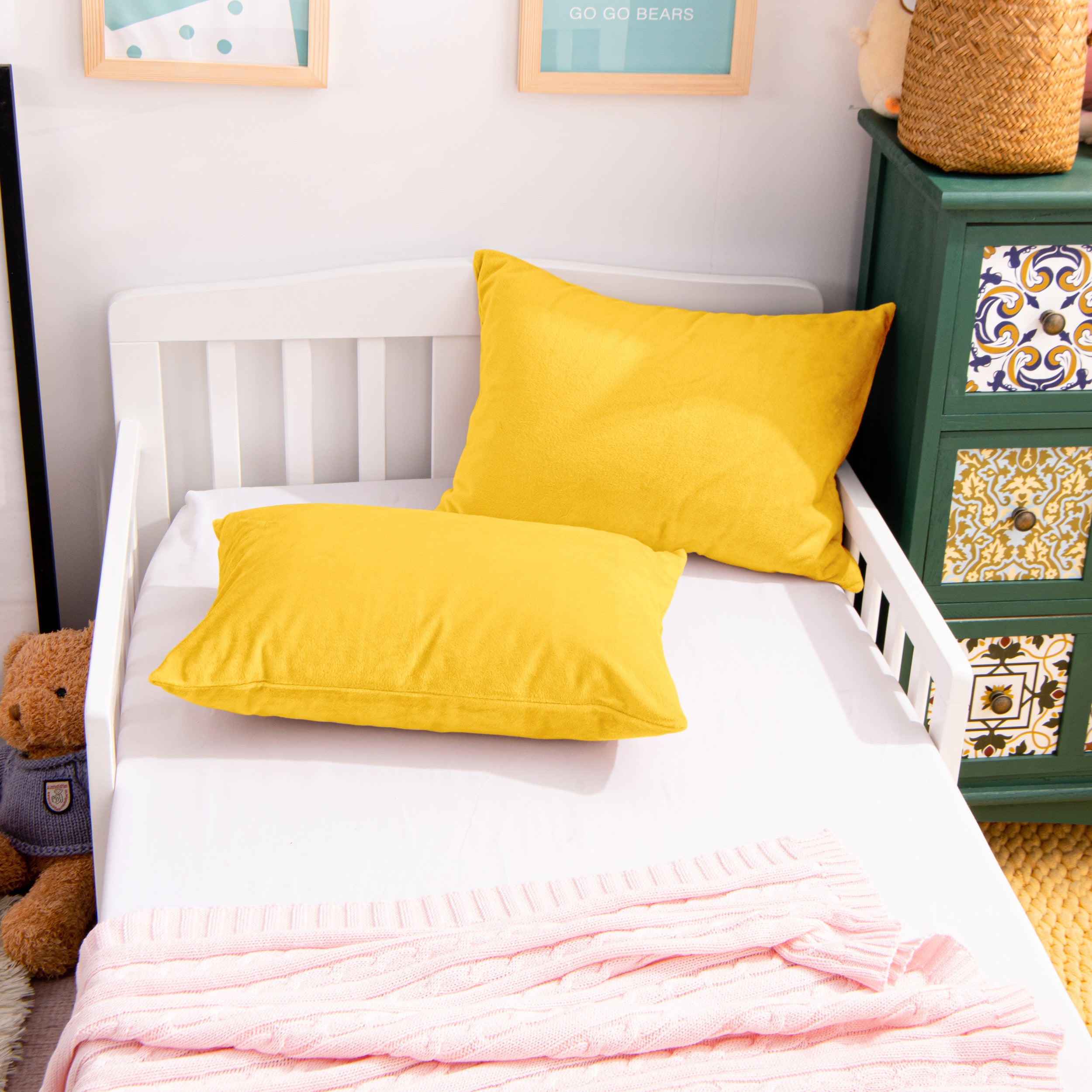 2 Pack Velvet Toddler Pillowcases