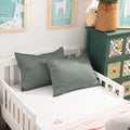 2 Pieces Super Soft Satin Toddler Pillowcases with Zipper