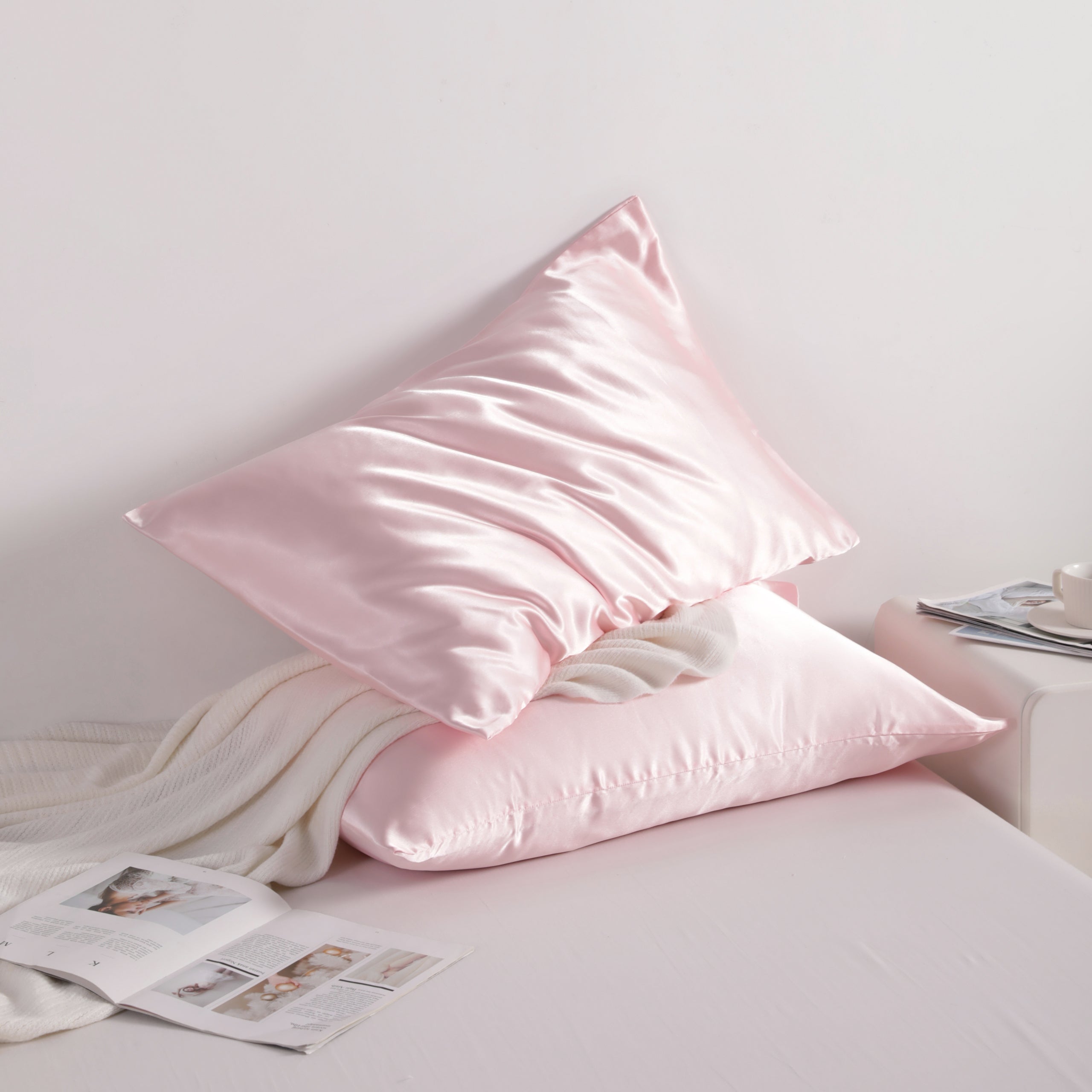 2 Pack Ultra Soft and Luxry Satin Pillowcases