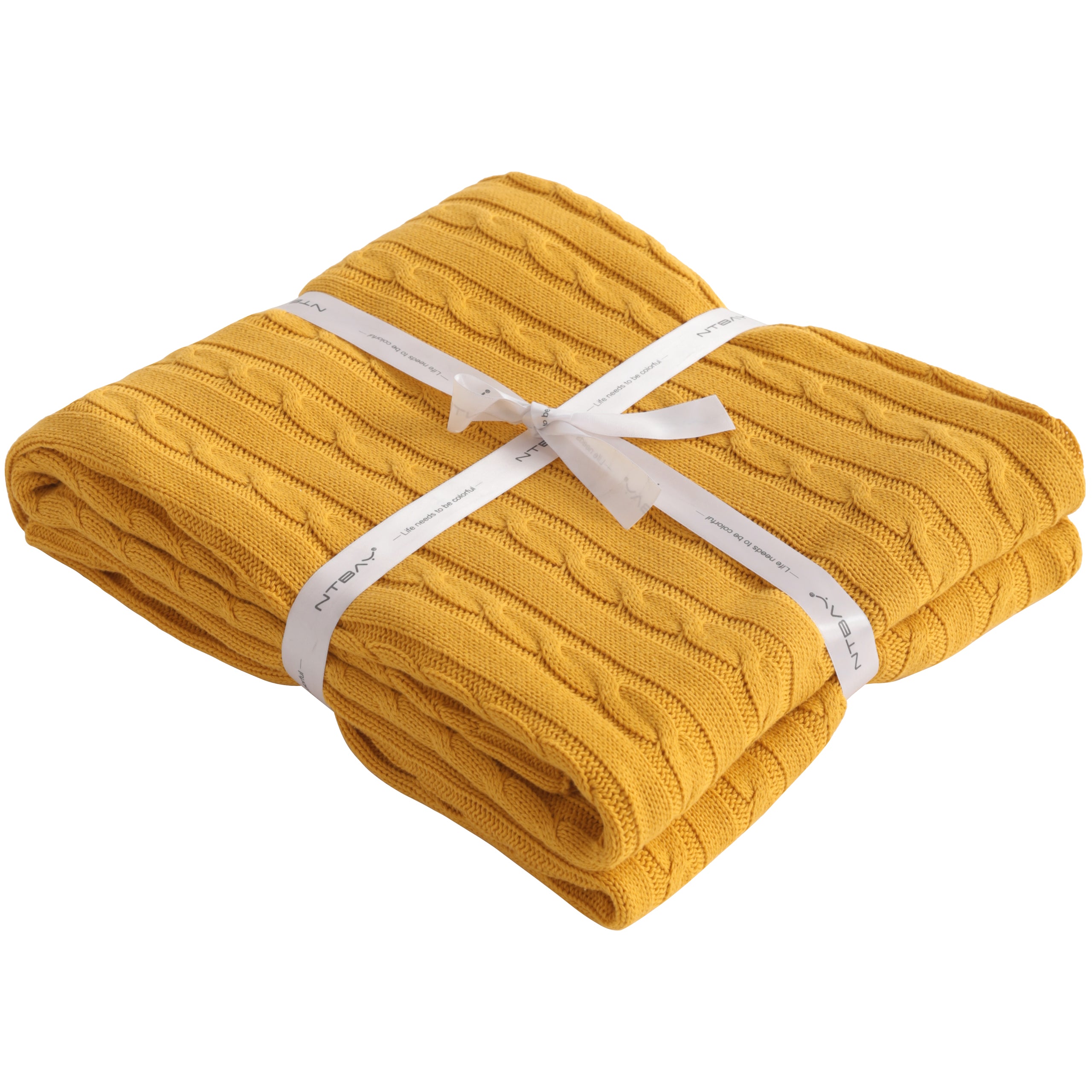 30"x40" Cotton Cable Knit Toddler Blanket