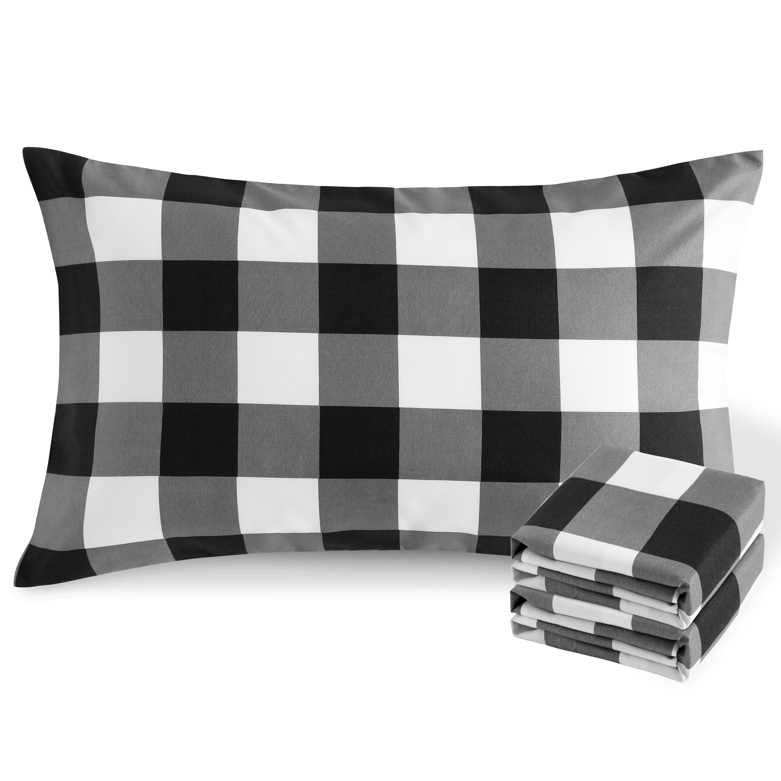 2 Pack Brushed Printed Microfiber Pillowcases