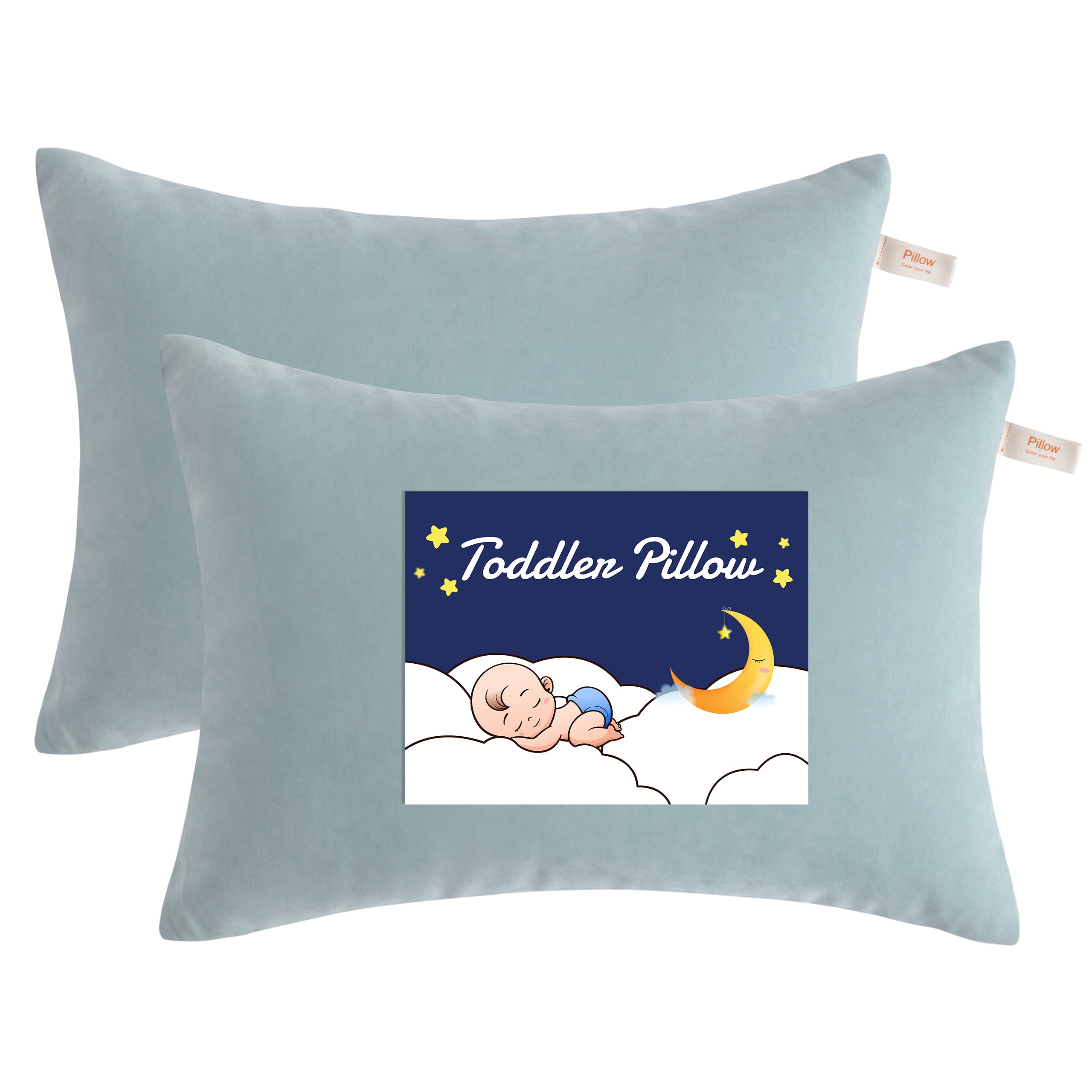 2 Pack Microfiber Toddler Pillows