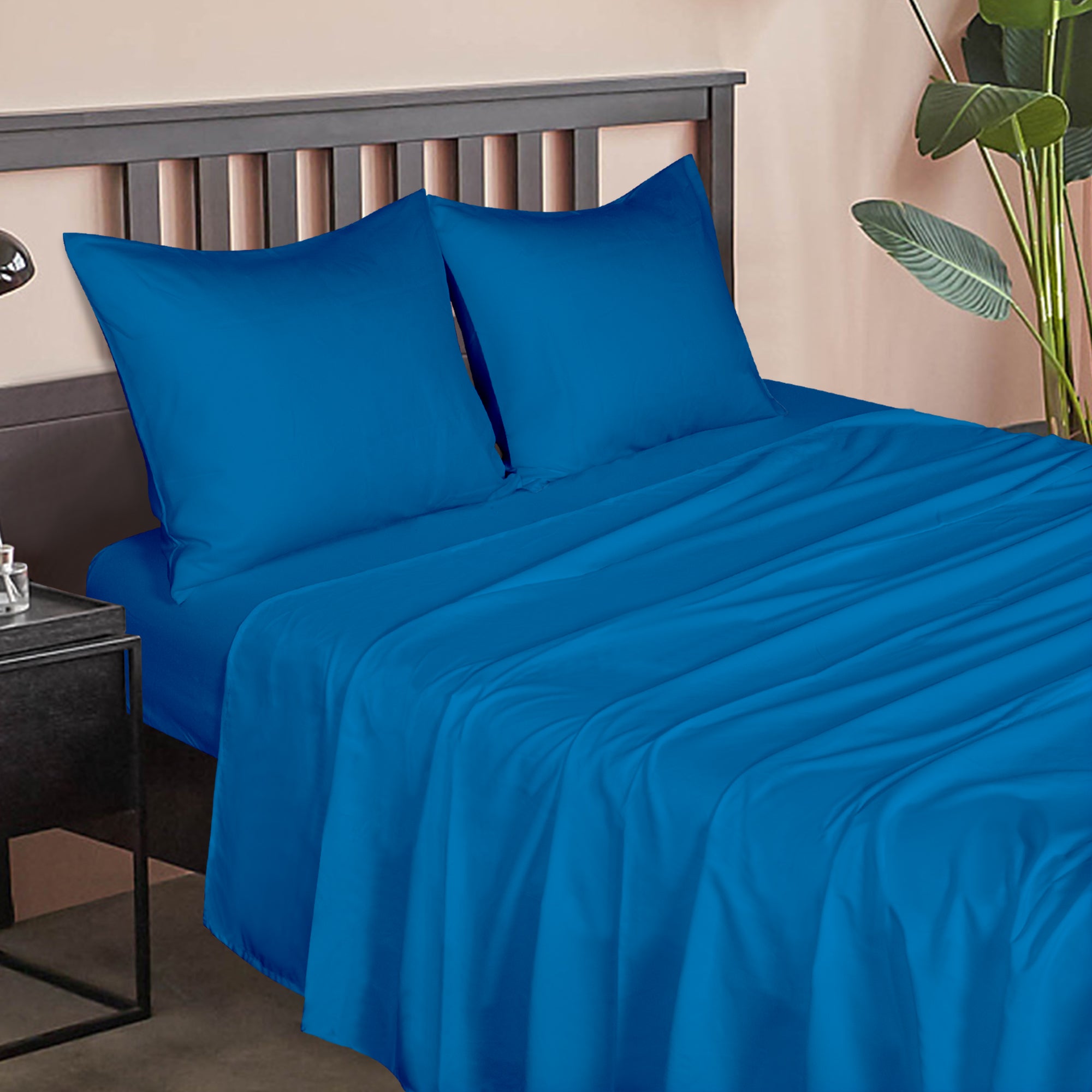 4 Pieces Brushed Microfiber Bed Sheet Set