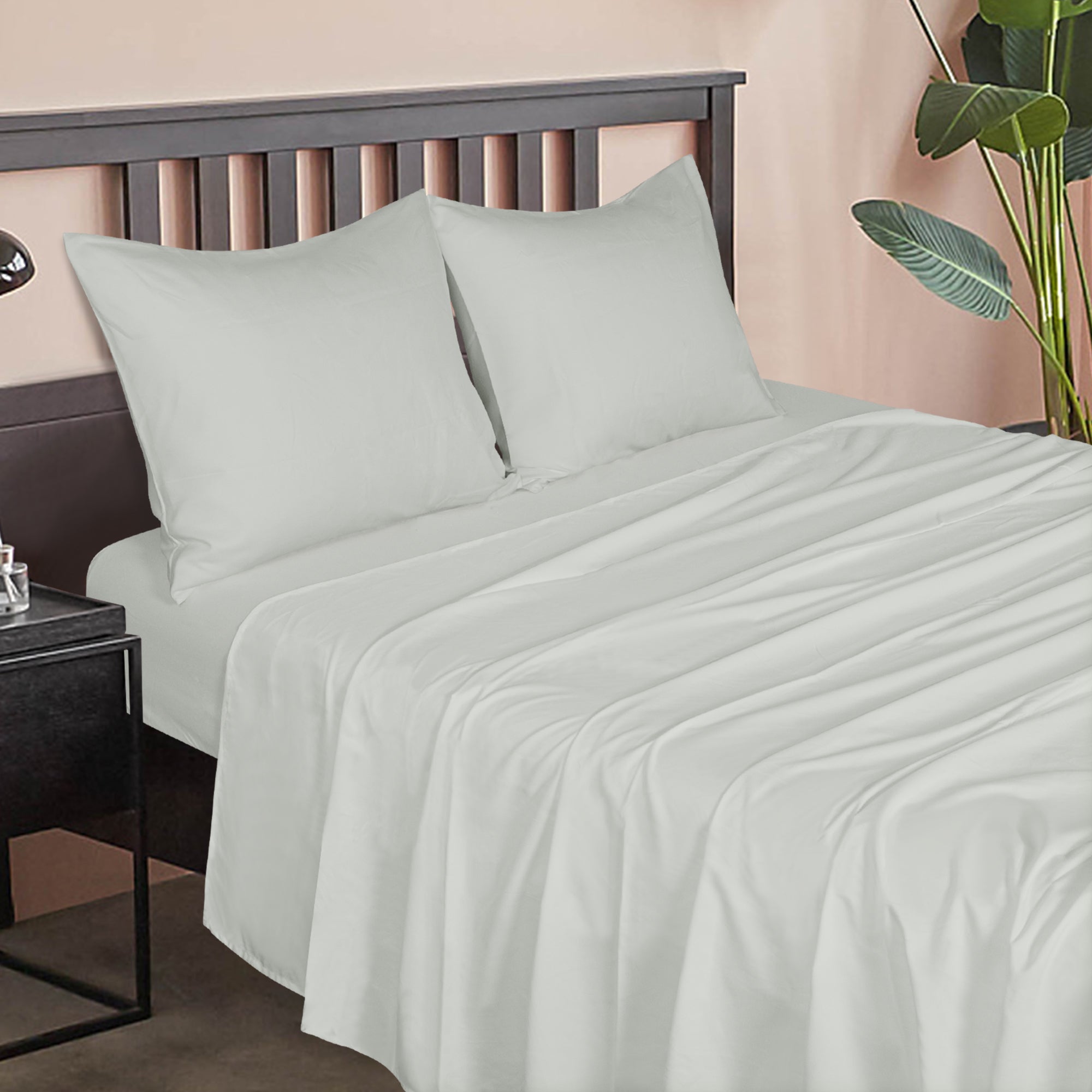 4 Pieces Brushed Microfiber Bed Sheet Set